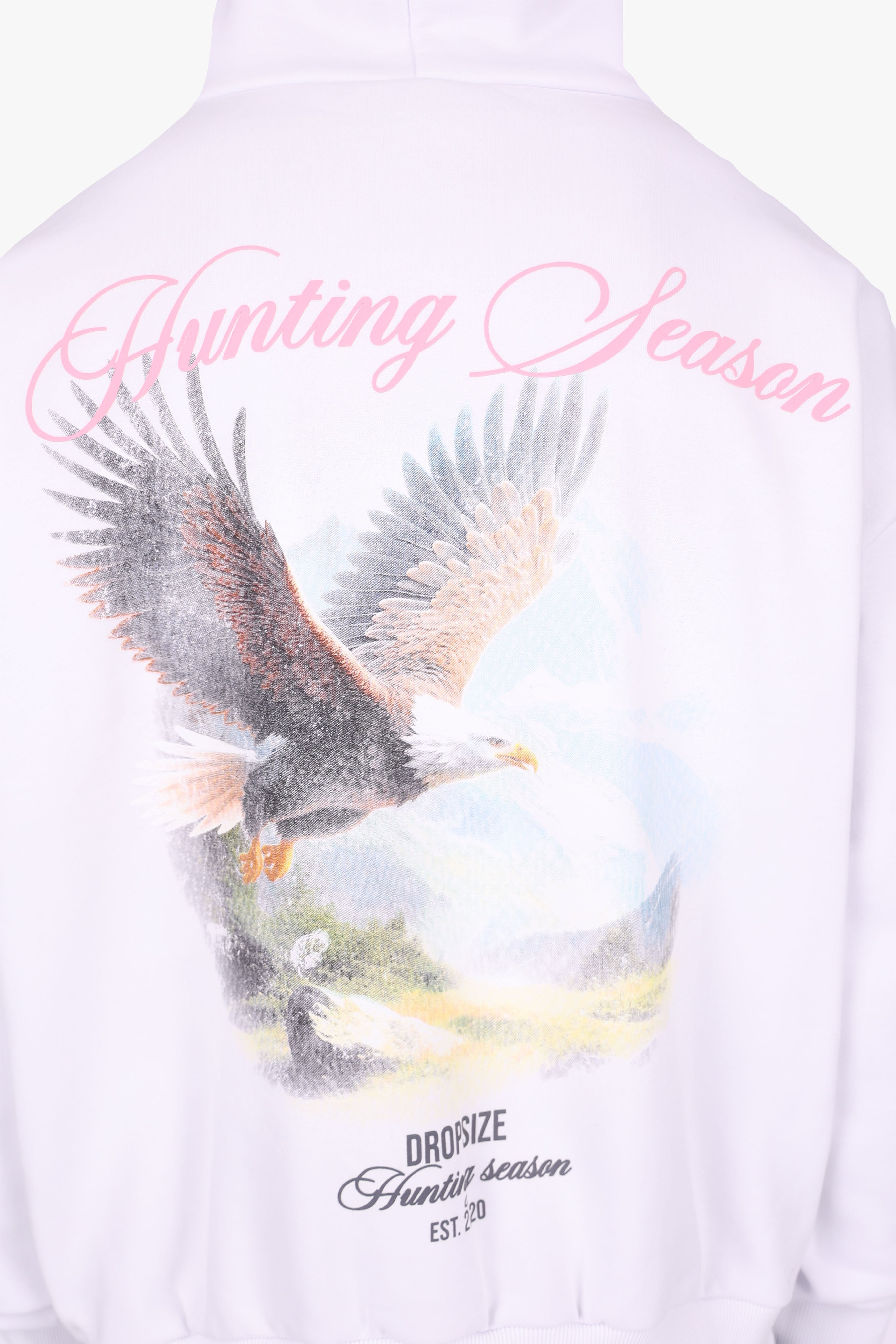 HEAVY OVERSIZE HUNTING SEASON HOODIE WHITE