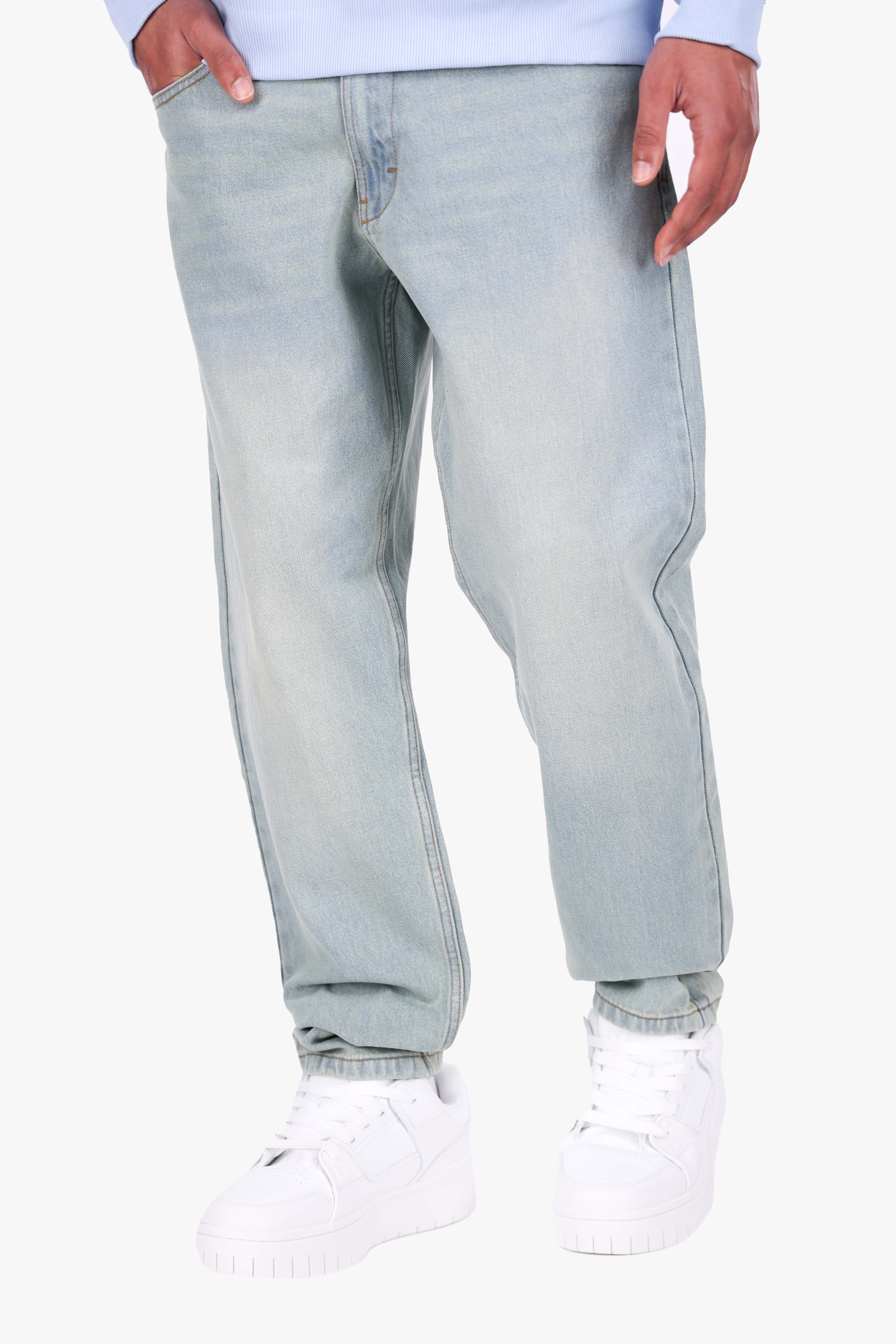LOOSE FIT JEANS LIGHT INDIGO