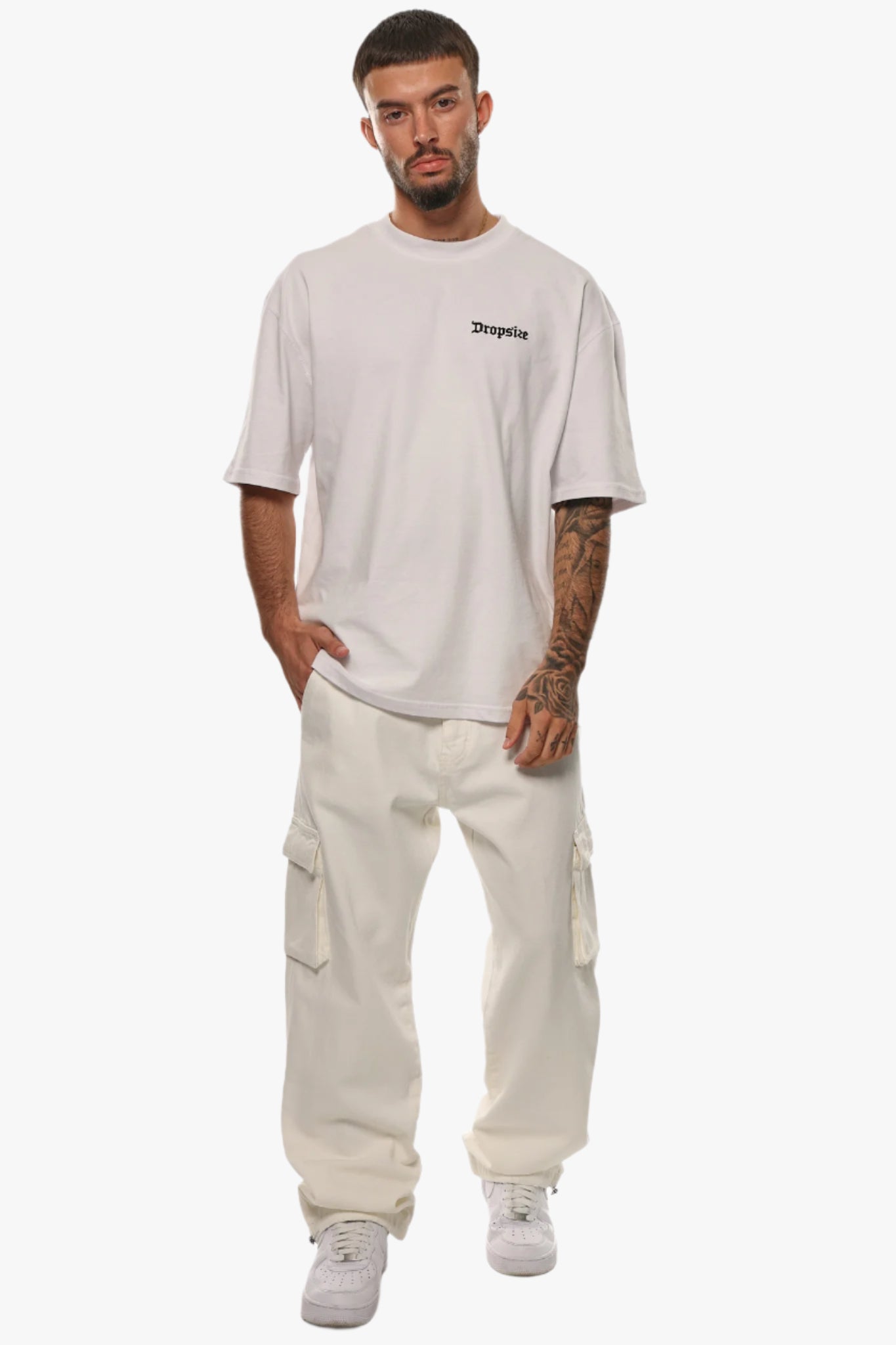 CARGO JEANS WHITE