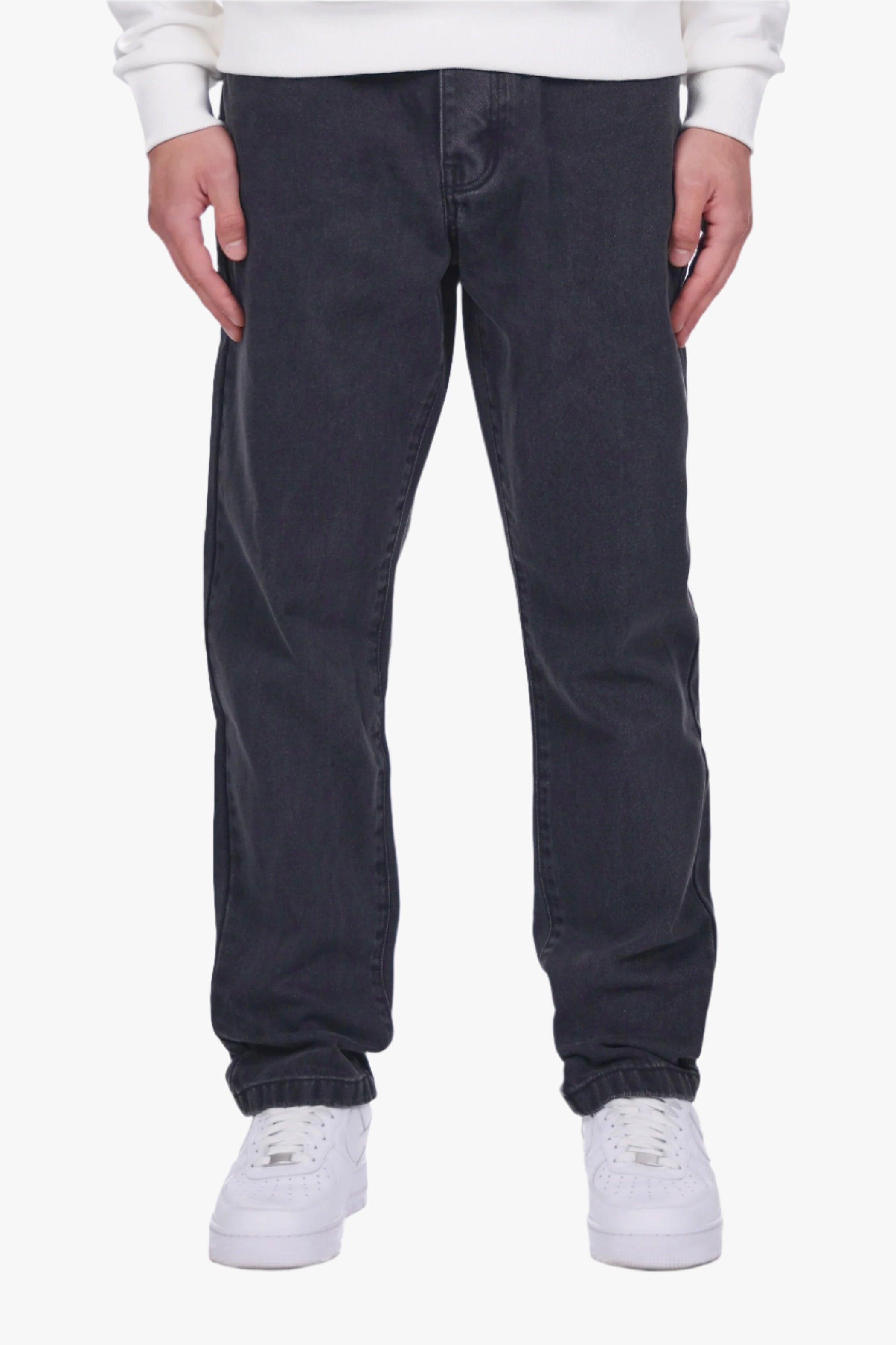 CARROT REGULAR WASHED GREY JEANS