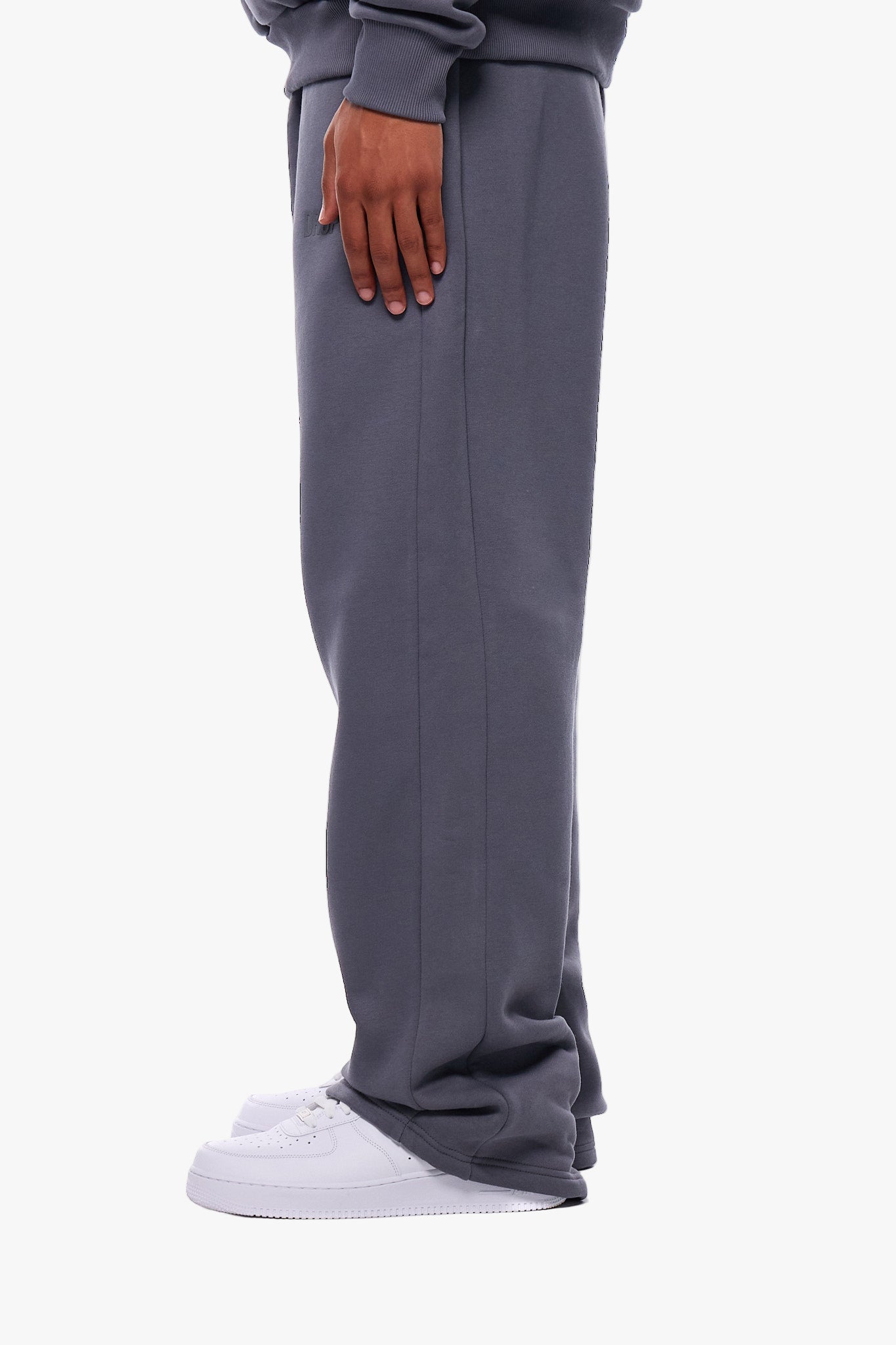 OPEN LEG JOGGER STEEL GREY