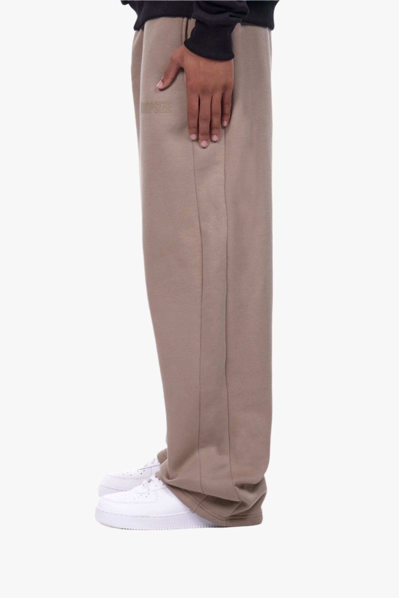 OPEN LEG JOGGER SILVER MINK