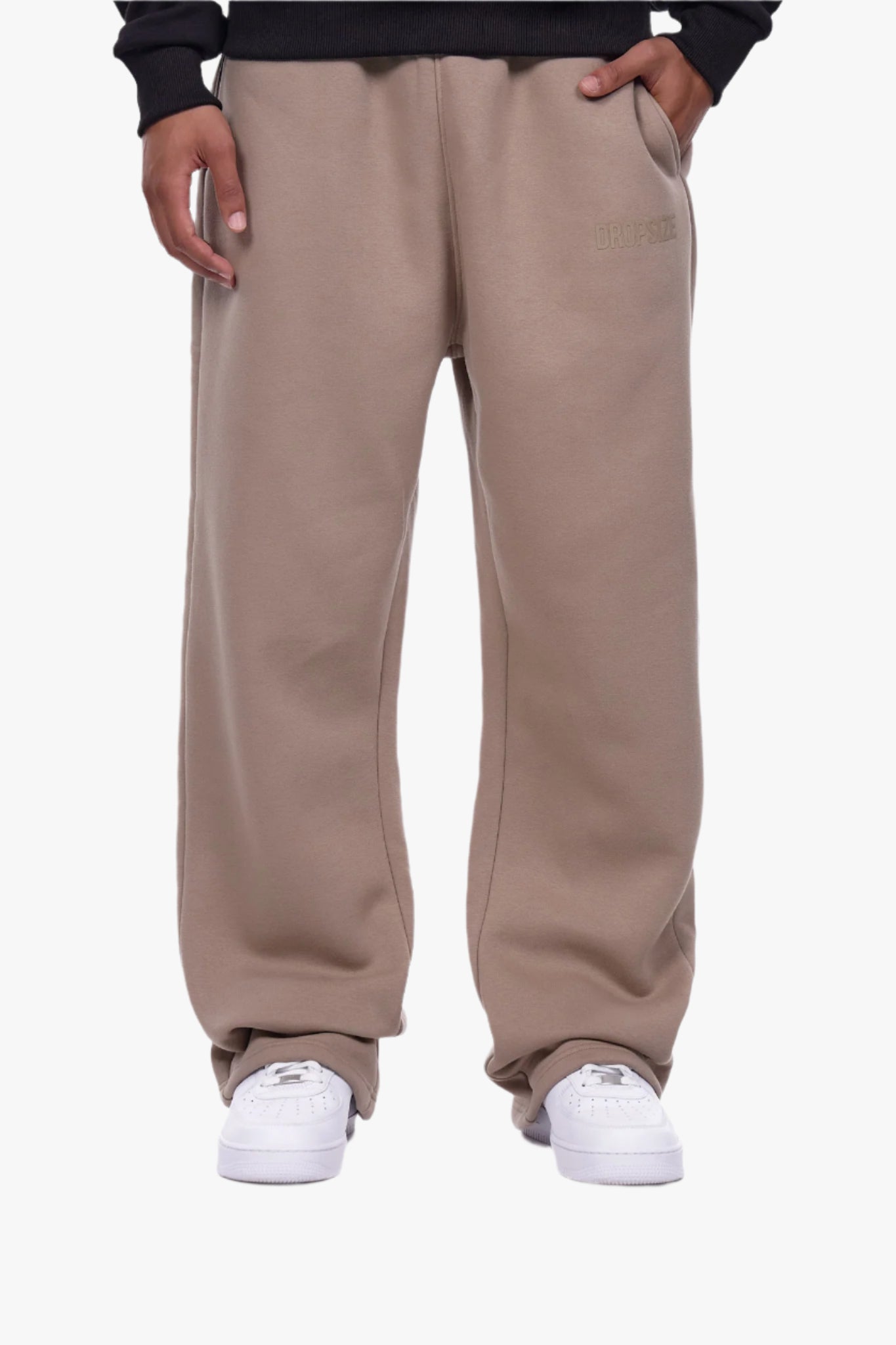 OPEN LEG JOGGER SILVER MINK