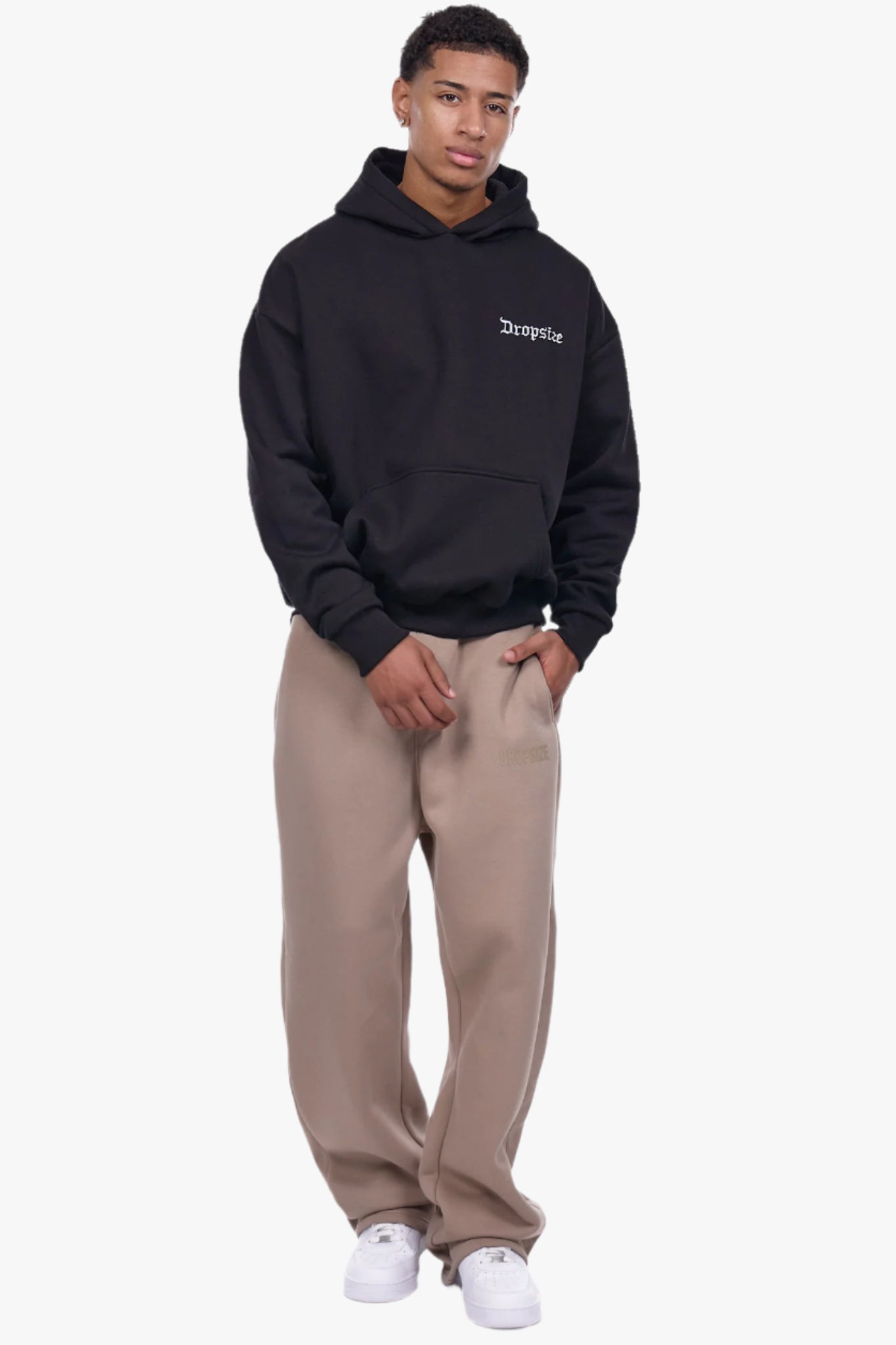 OPEN LEG JOGGER SILVER MINK