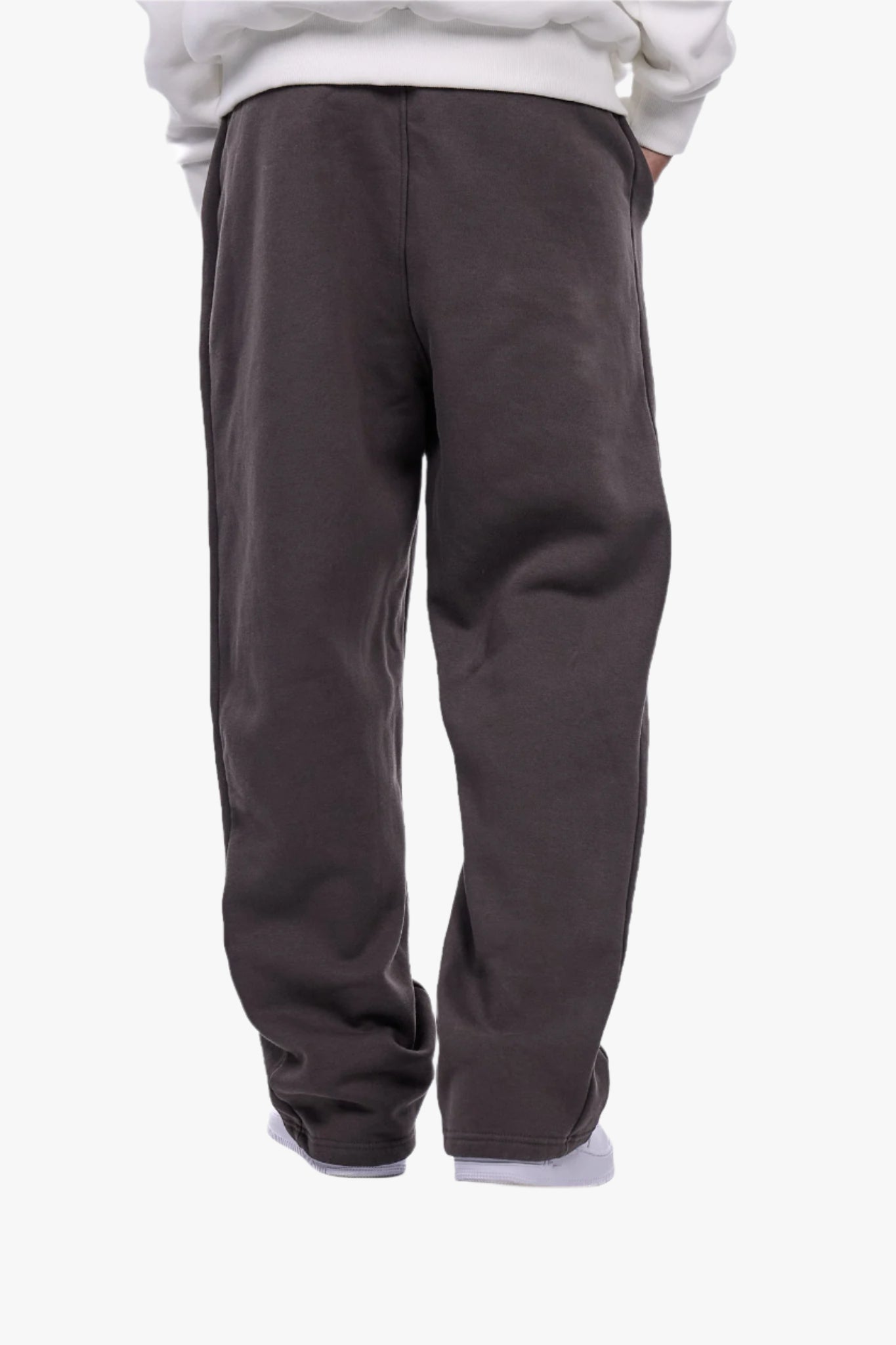 OPEN LEG JOGGER WASHED BLACK