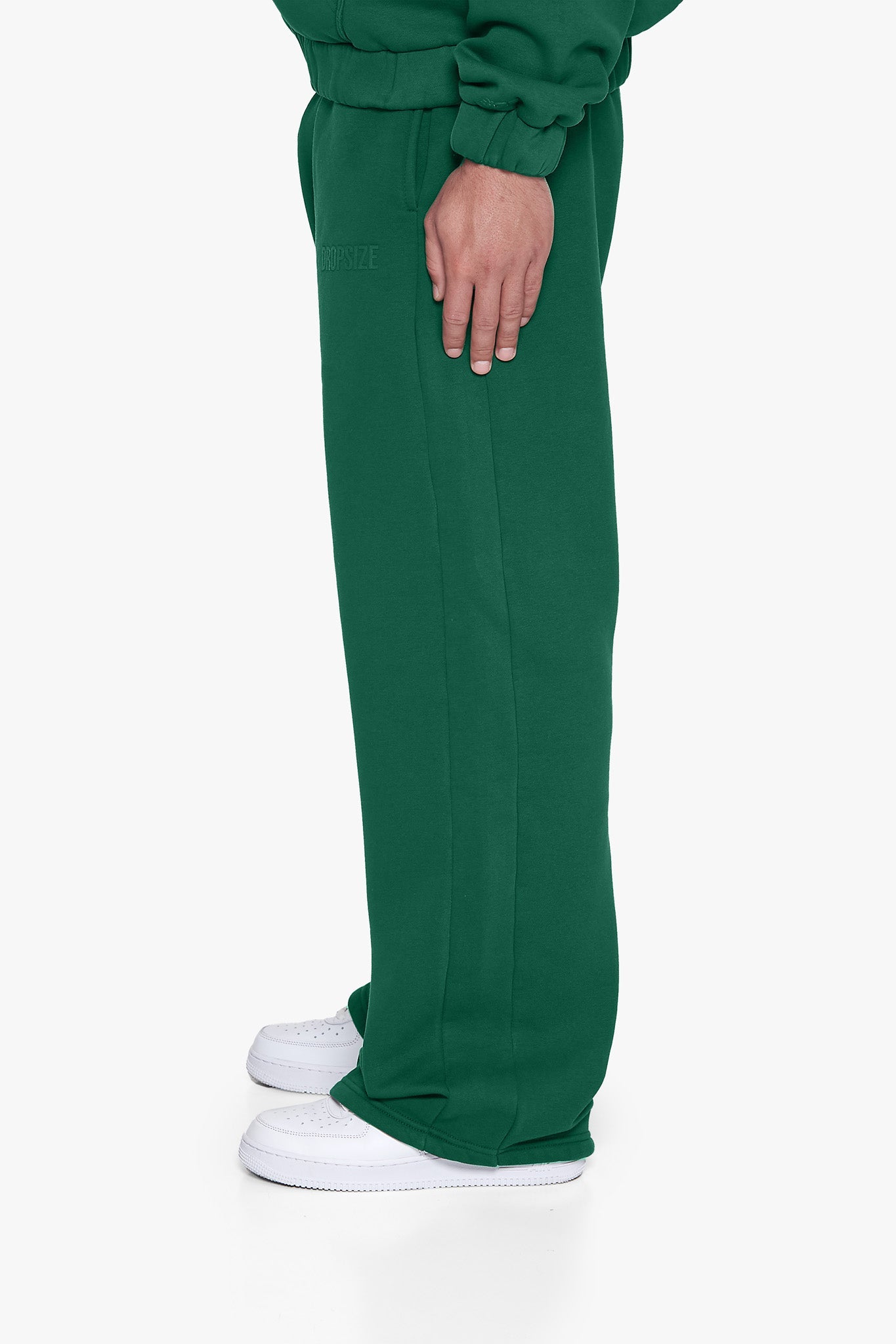 OPEN LEG JOGGER WASHED GREEN