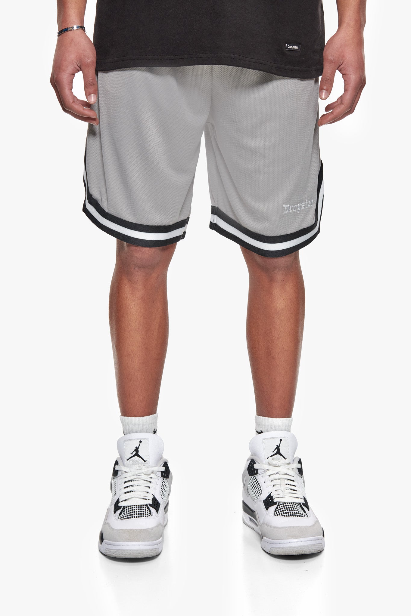 LOGO MESH SHORT LIGHT GREY