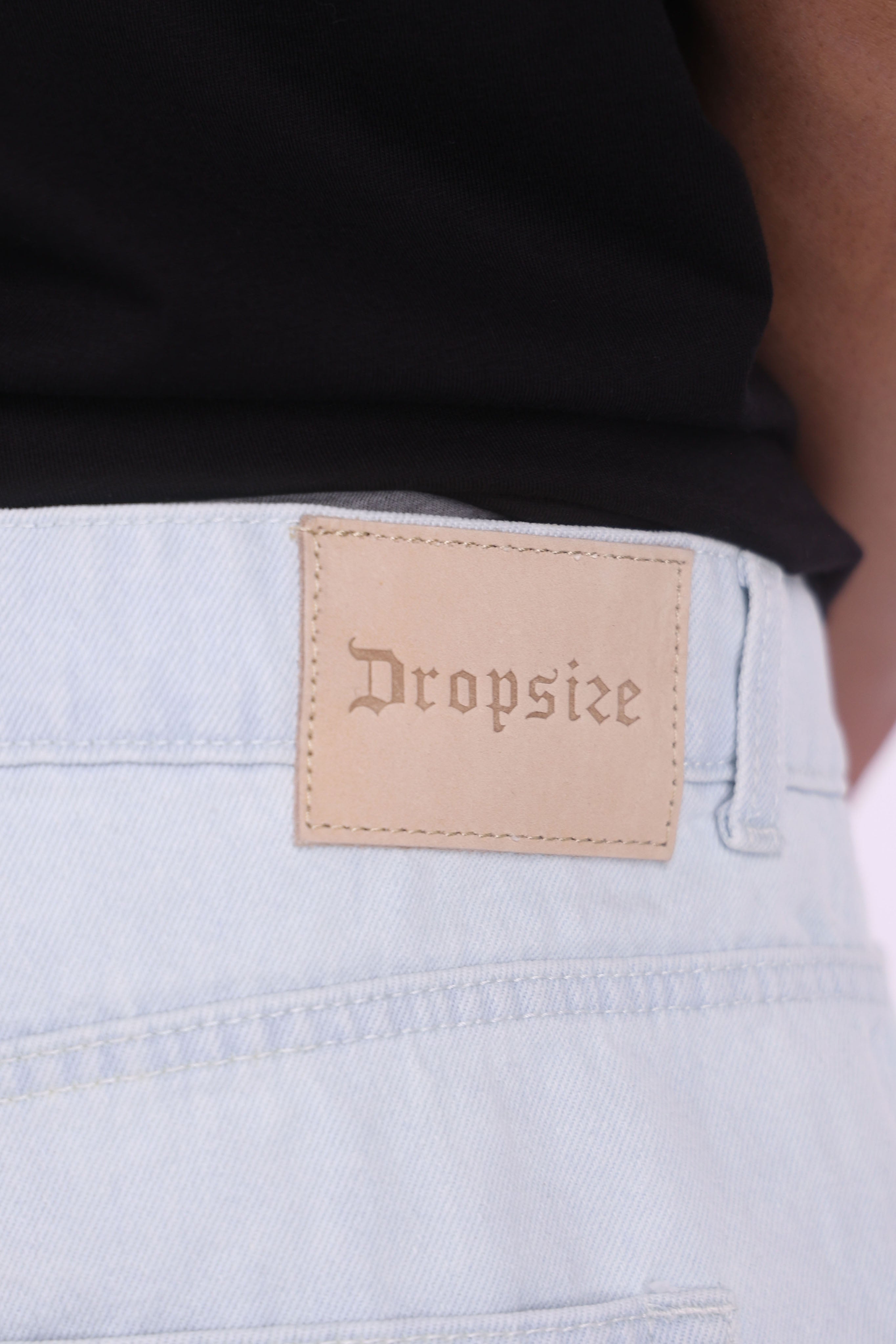DENIM JORTS LIGHT BLUE