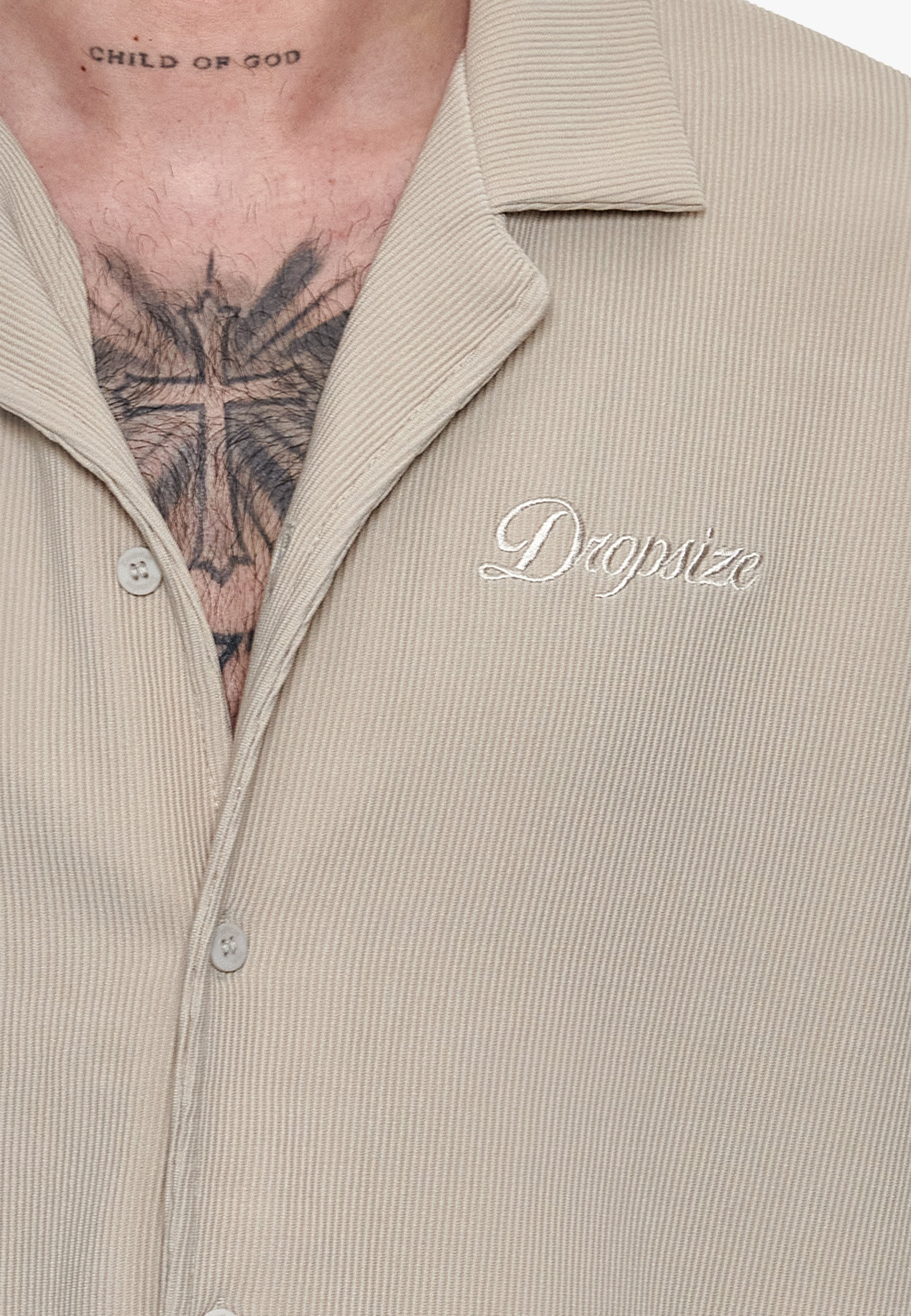 PLISSEE SUMMER SHIRT PUMIC STONE