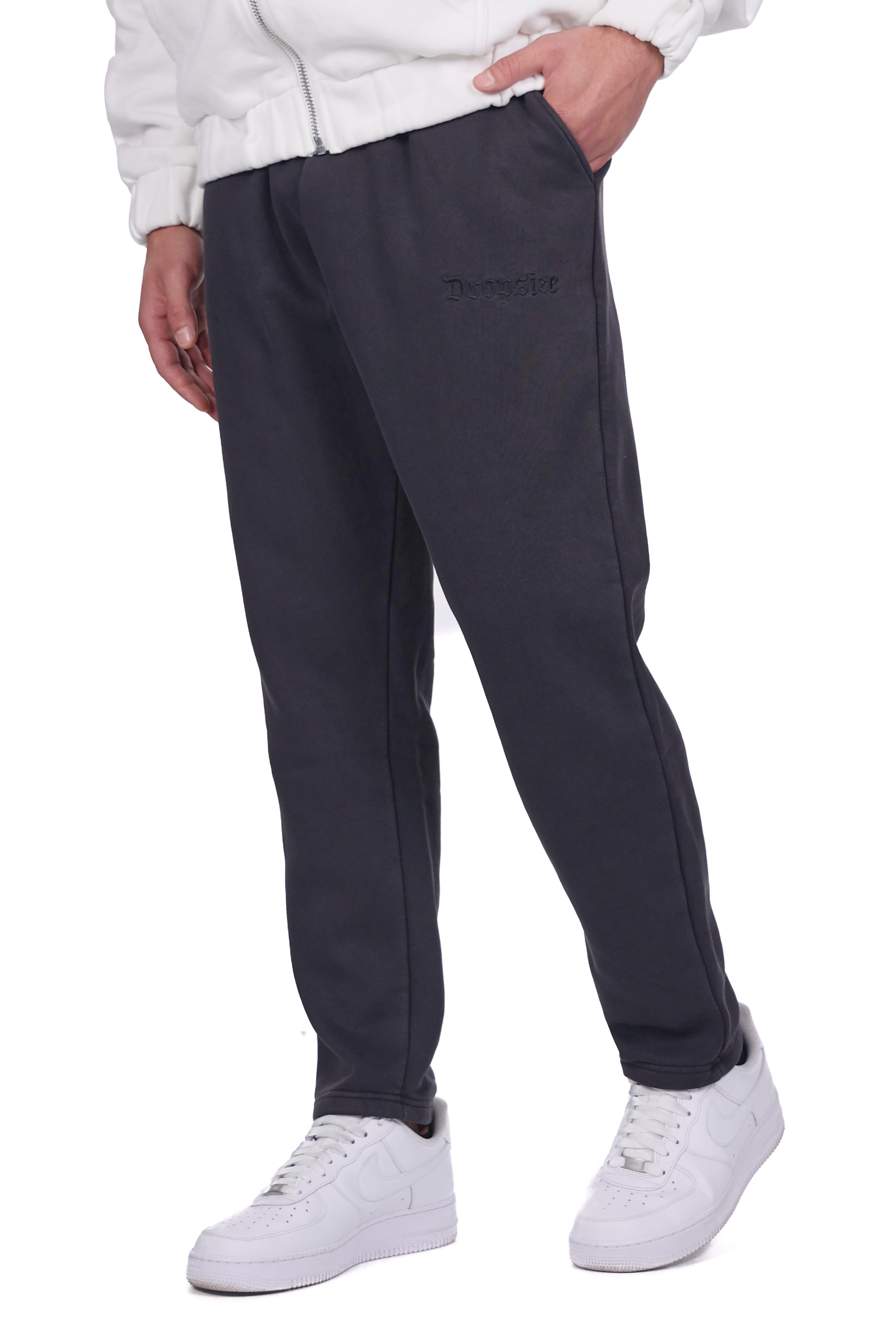 LOGO SWEAT PANT ACID WASHED BLACK