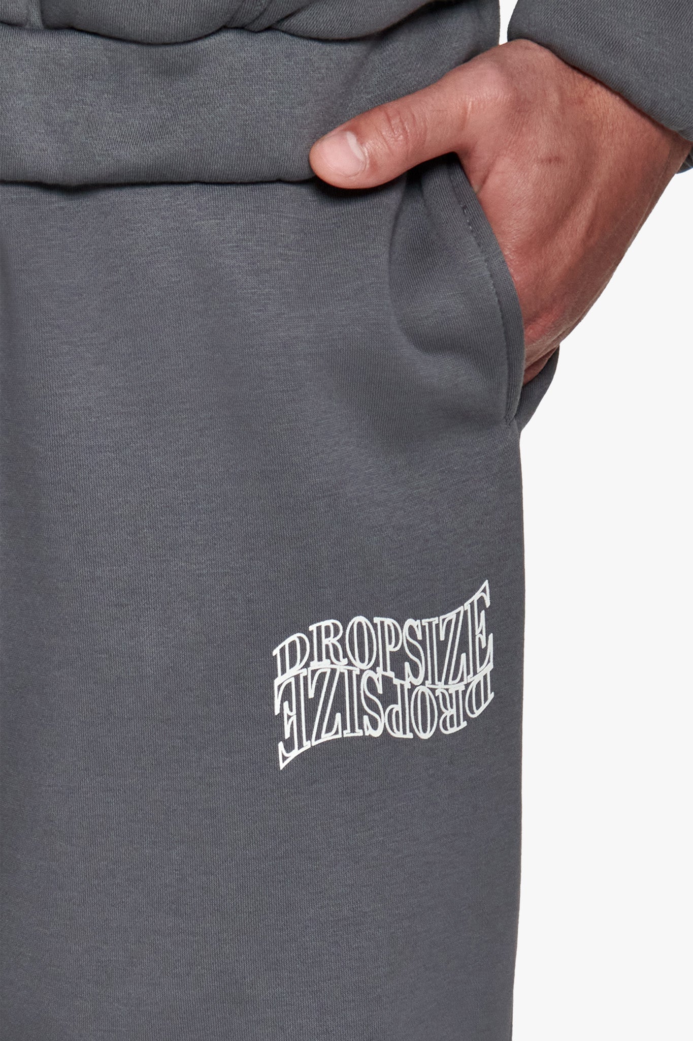 HEAVY MIRRORED LOGO JOGGER GREY
