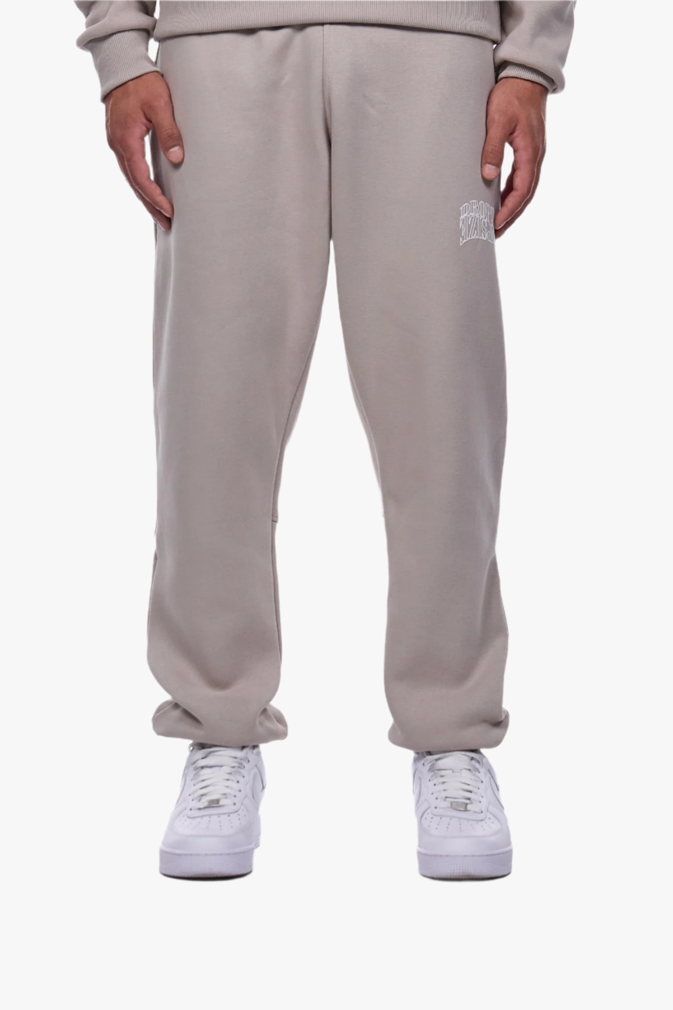 HEAVY MIRRORED LOGO JOGGER STONE