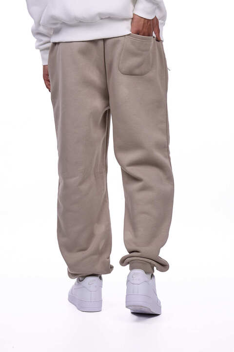 HEAVY NEXT GEN LOGO PRINT JOGGER SIMPLY TAUPE