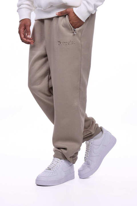 HEAVY NEXT GEN LOGO PRINT JOGGER SIMPLY TAUPE