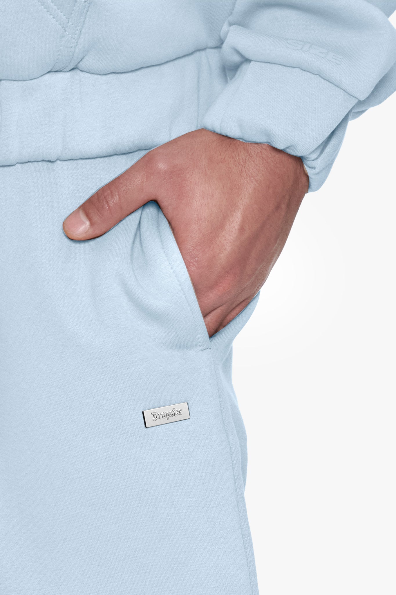 METAL PATCH JOGGER BABY BLUE