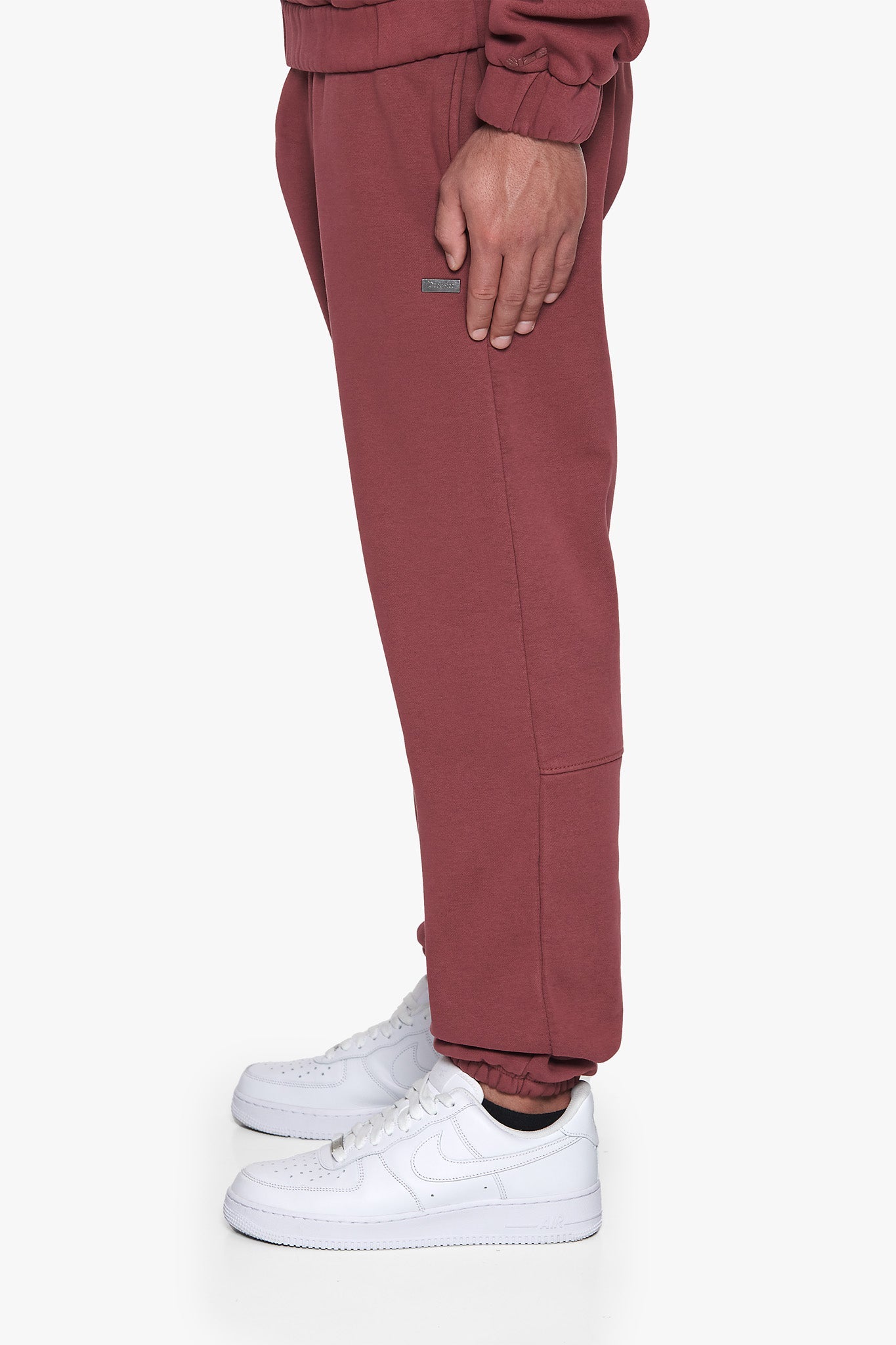 METAL PATCH JOGGER BURGUNDY