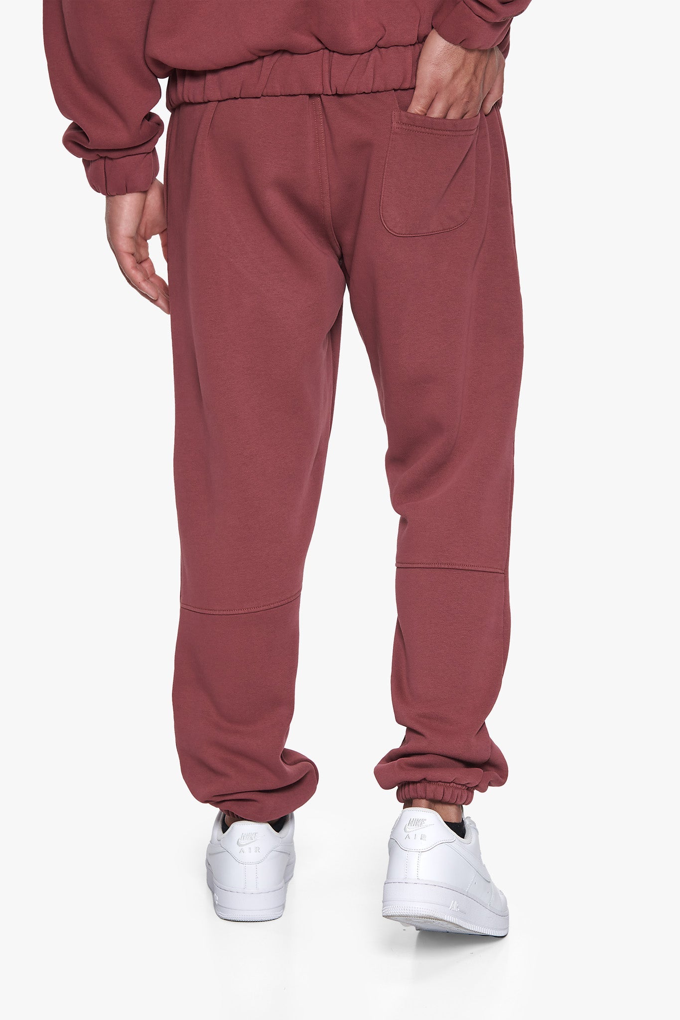 METAL PATCH JOGGER BURGUNDY