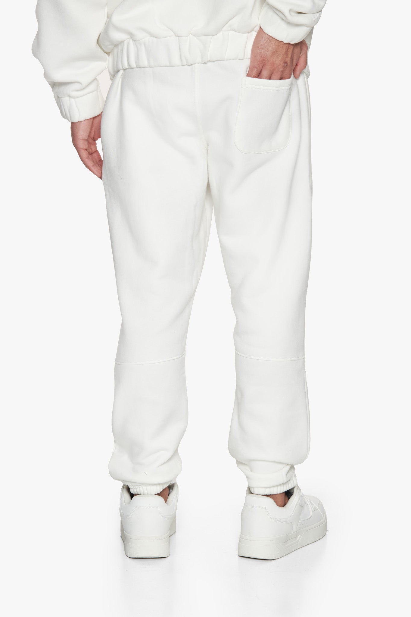 METAL PATCH JOGGER CREAM WHITE