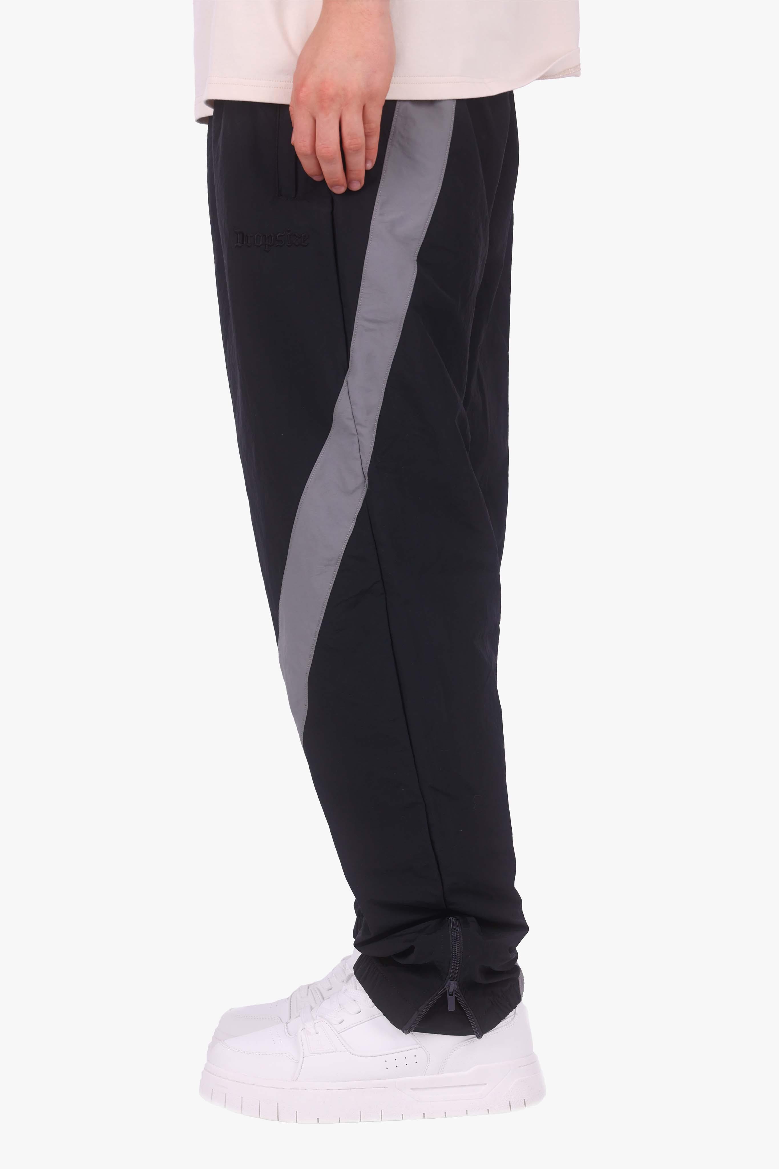 BIG STRIPE TRACK PANTS BLACK/ANTRACITE