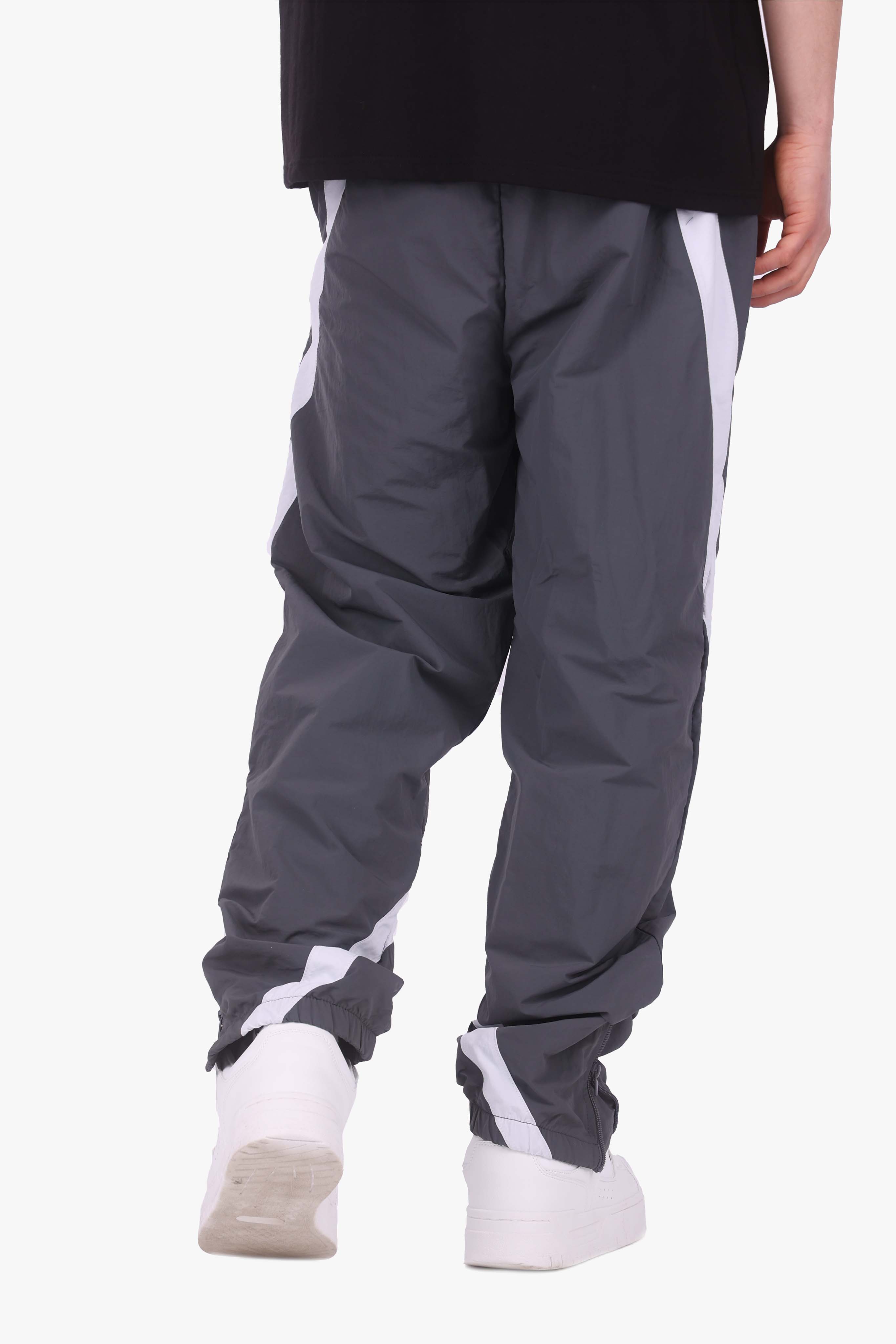 BIG STRIPE TRACK PANTS GREY/WHITE