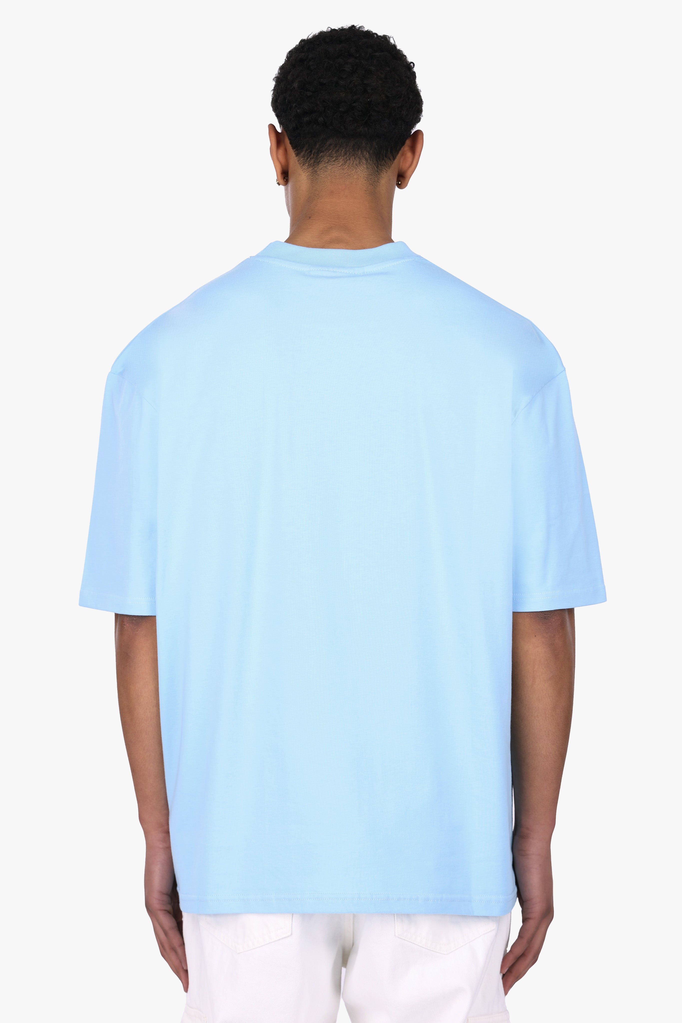 HEAVY OVERSIZE EMBO T-SHIRT BABY BLUE