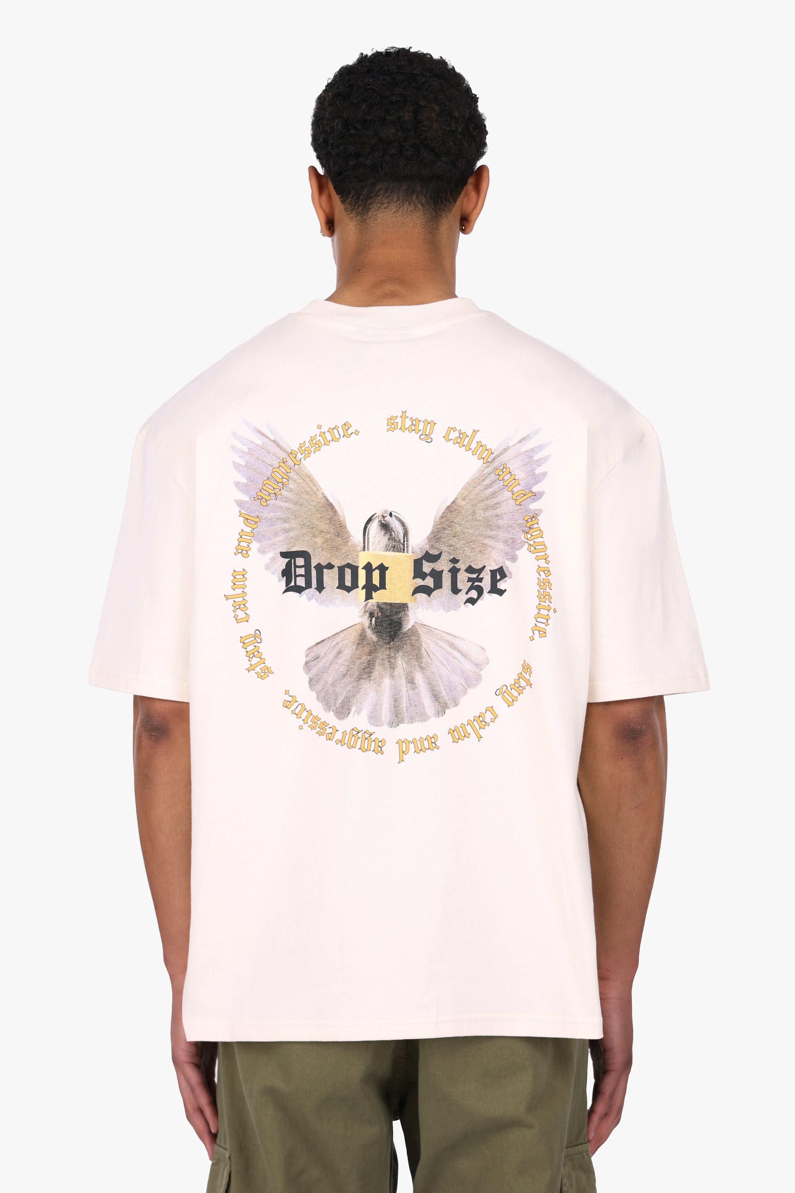 HEAVY OVERSIZE WHITE DOVE 2.0 T-SHIRT COCONUT MILK