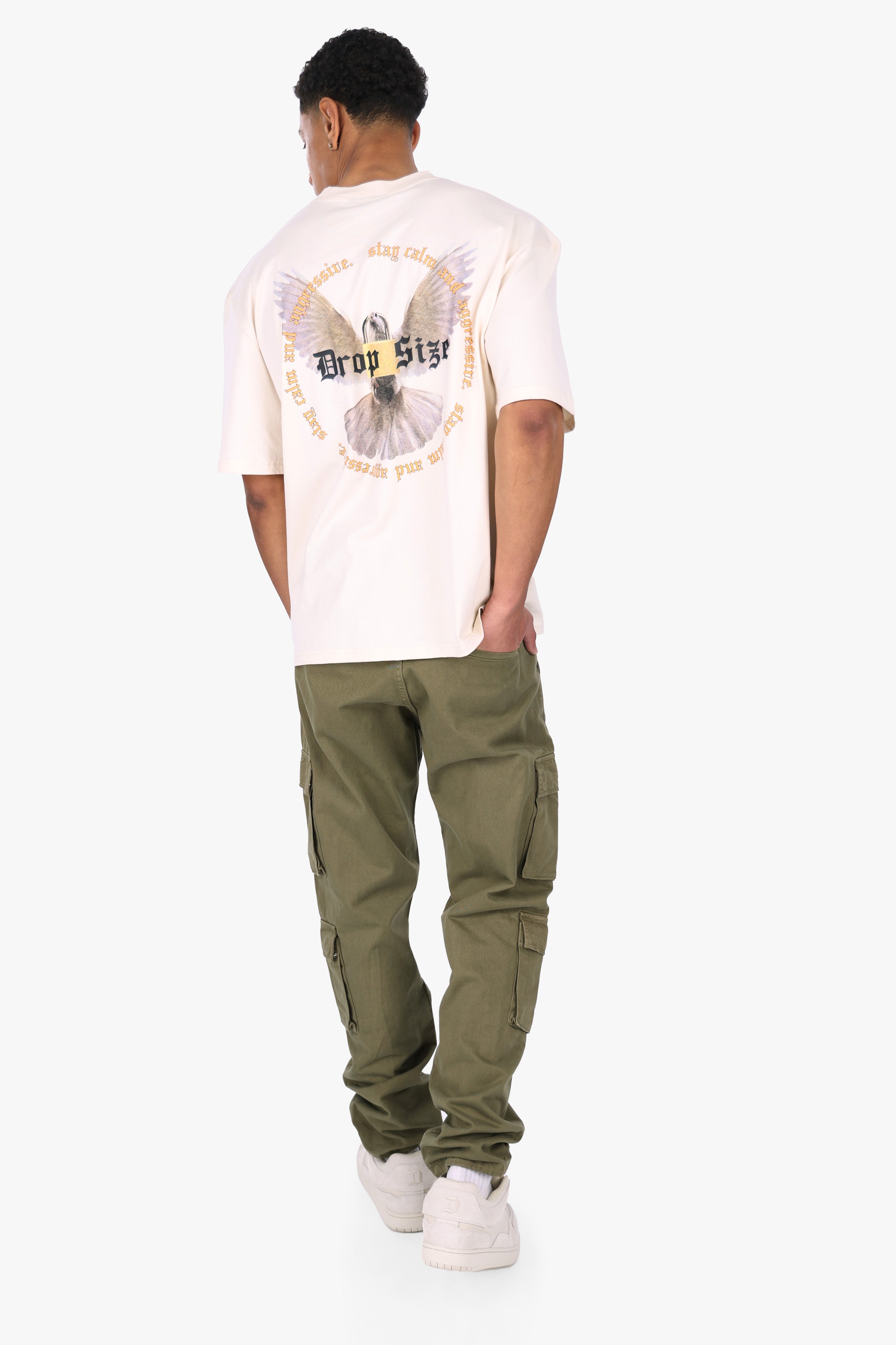 HEAVY OVERSIZE WHITE DOVE 2.0 T-SHIRT COCONUT MILK