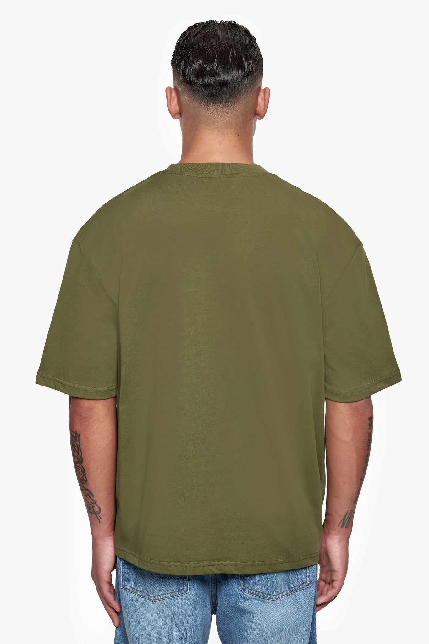 HEAVY OVERSIZE EMBO T-SHIRT OLIVE