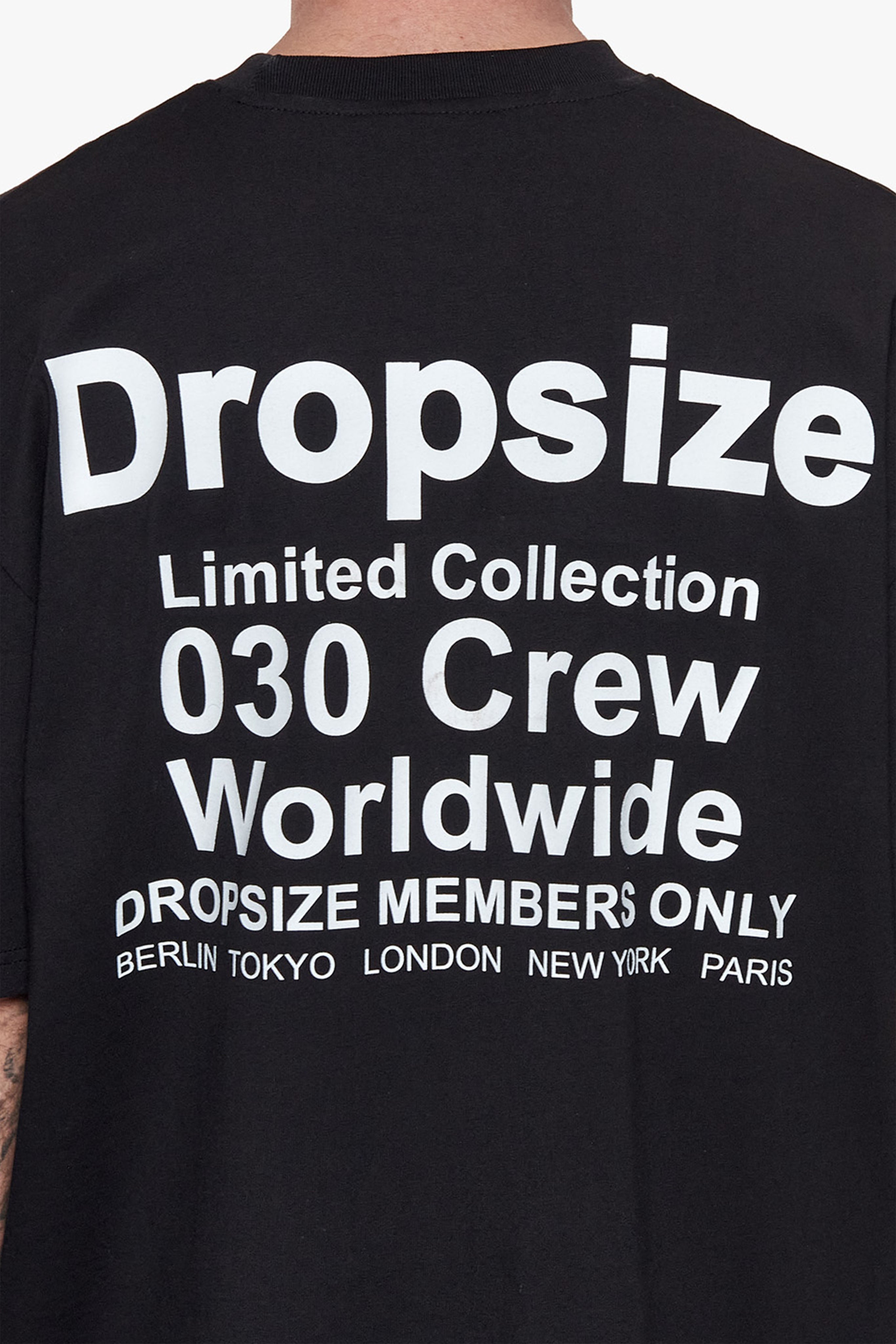 HEAVY OVERSIZED WORLD WIDE T-SHIRT BLACK