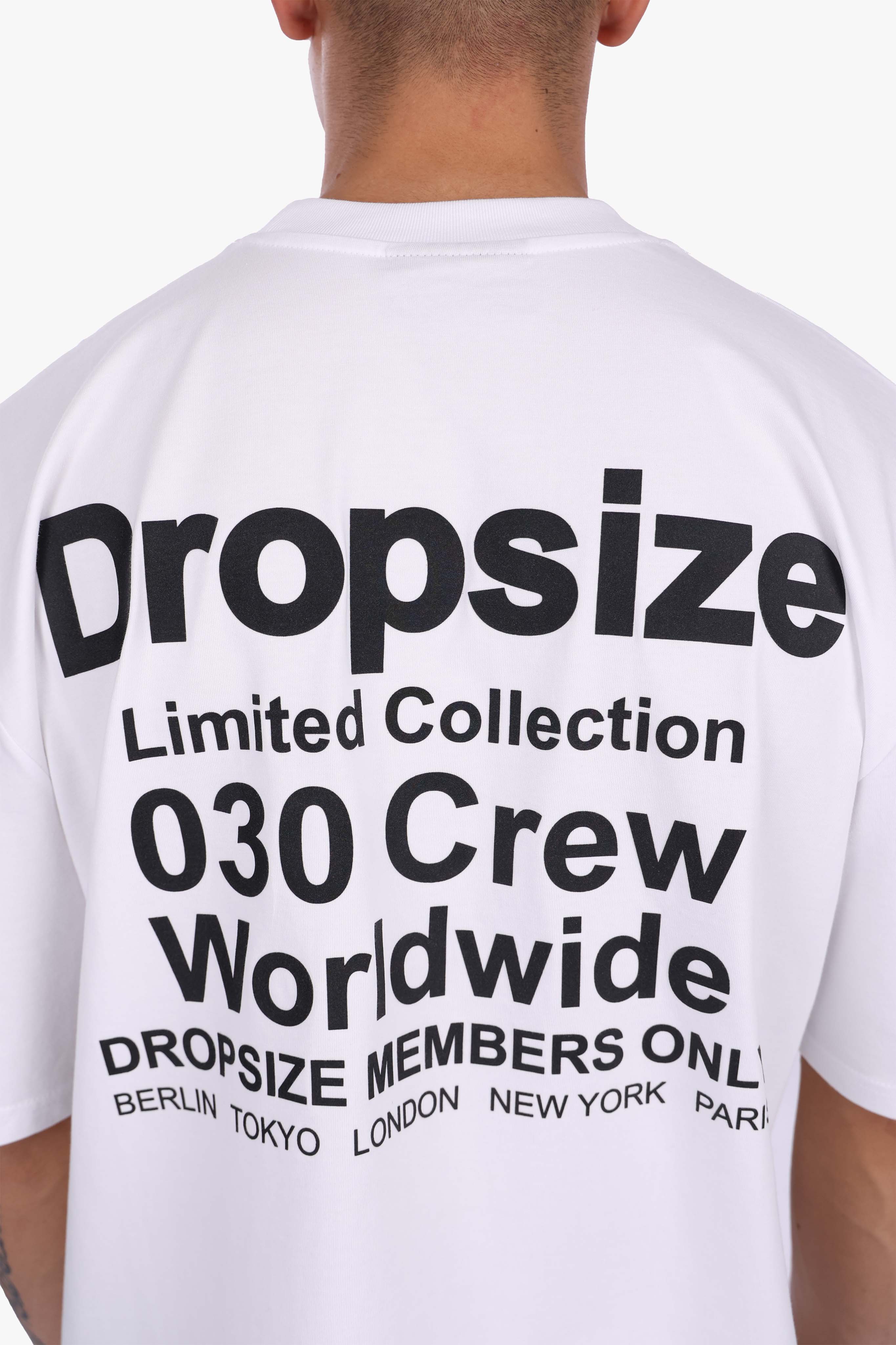 HEAVY OVERSIZED WORLD WIDE T-SHIRT WHITE