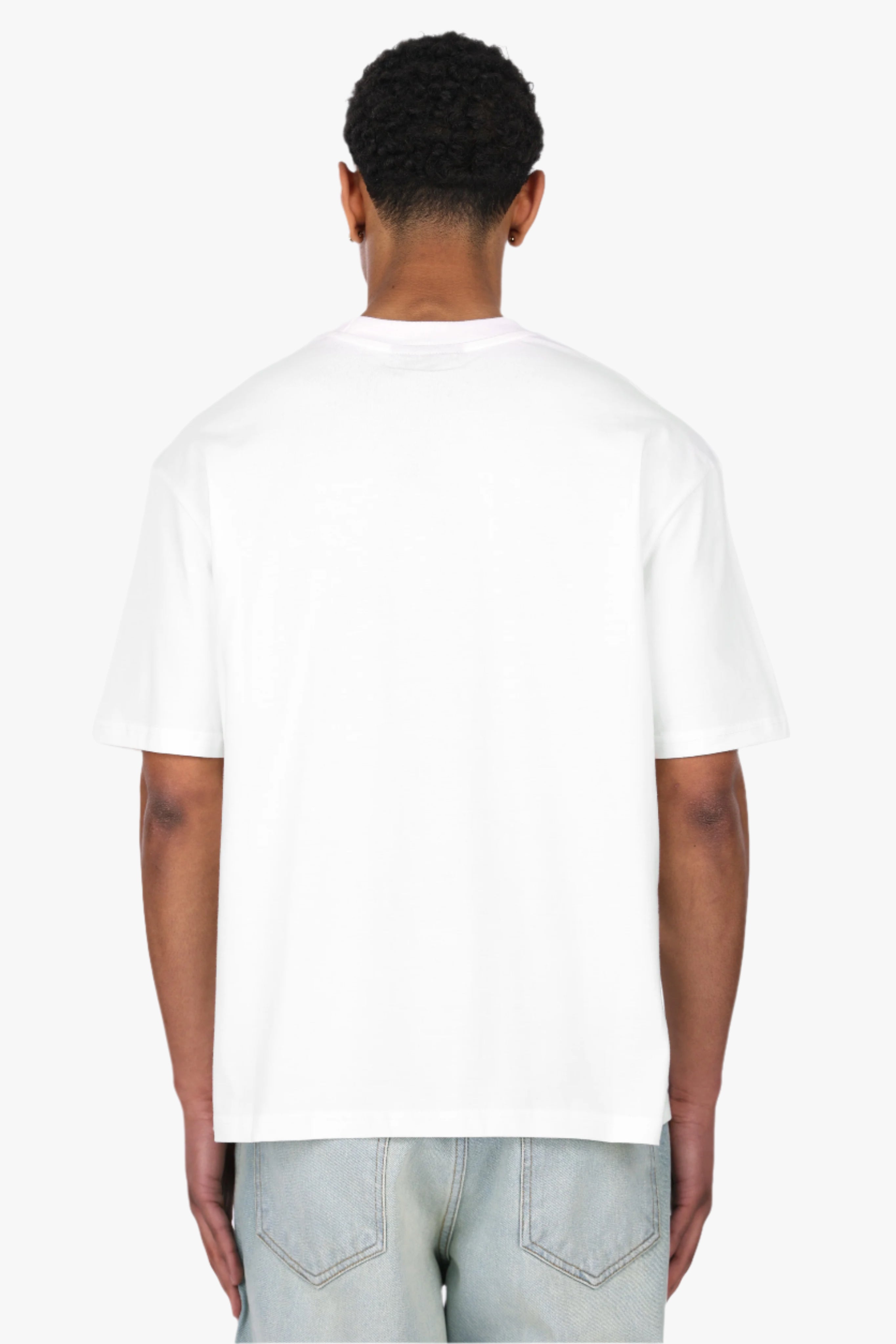 HEAVY V2 EMBO T-SHIRT CREAM WHITE
