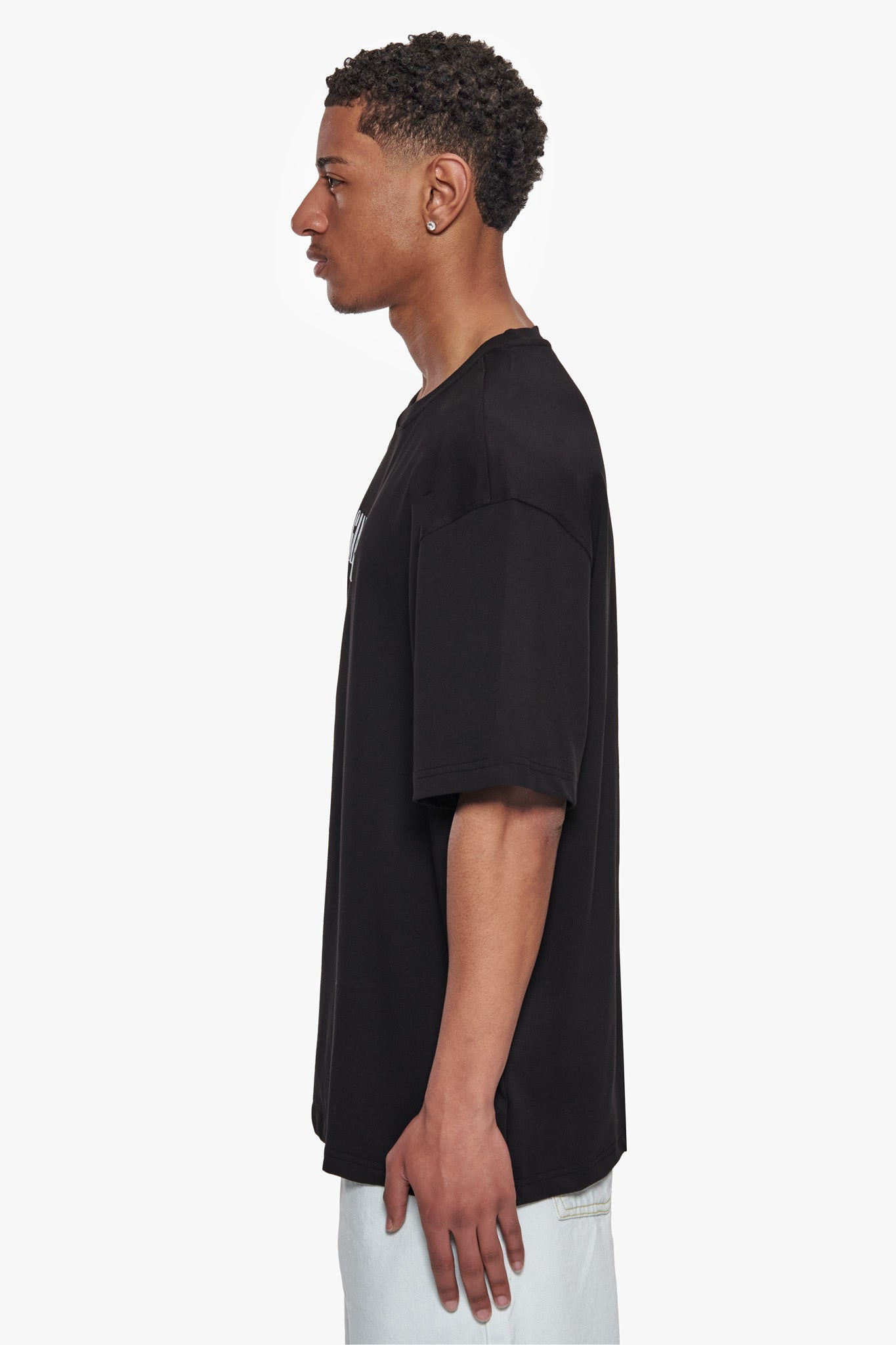 HEAVY OVERSIZE GANGSTER T-SHIRT BLACK