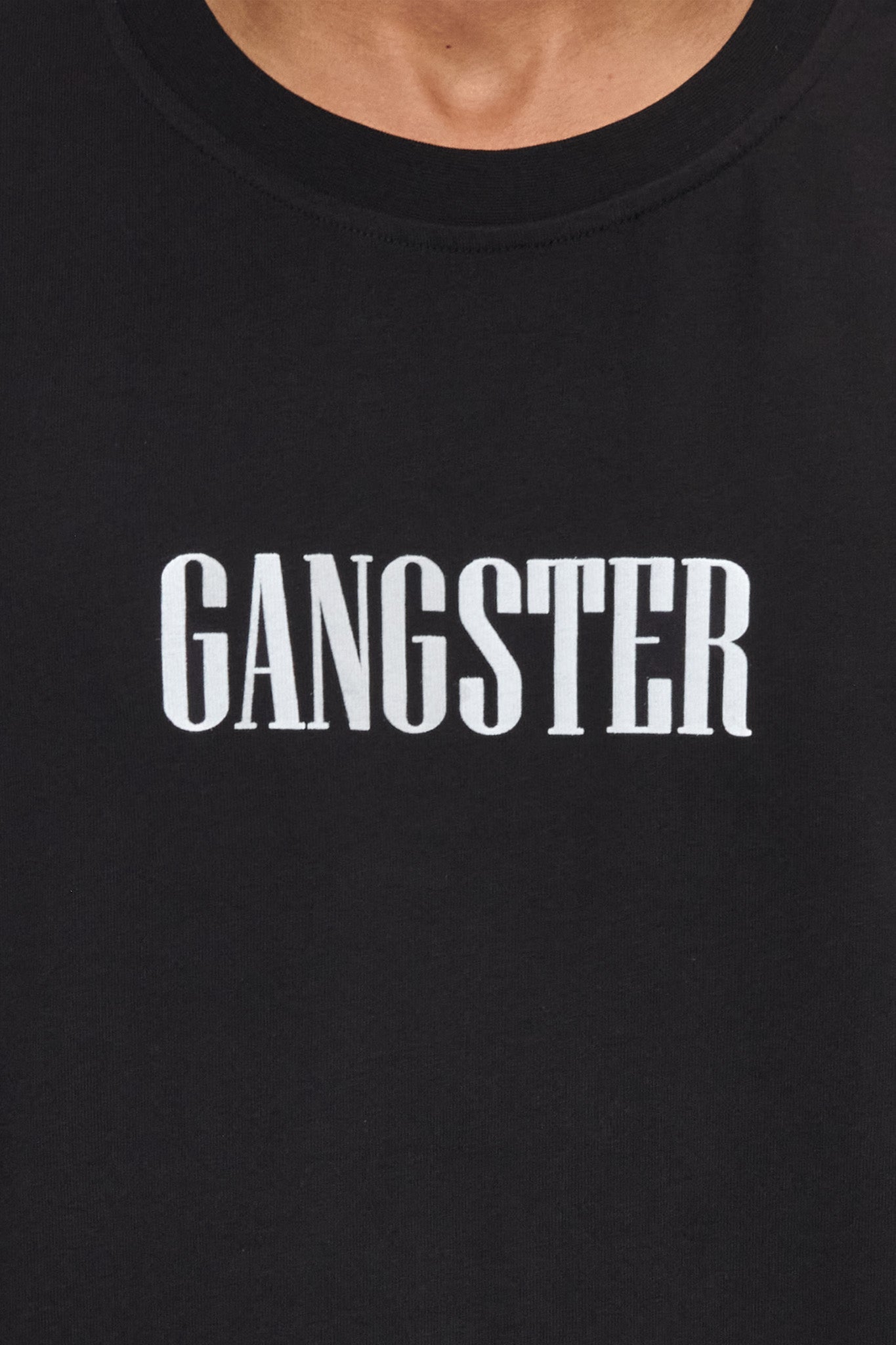 HEAVY OVERSIZE GANGSTER T-SHIRT BLACK