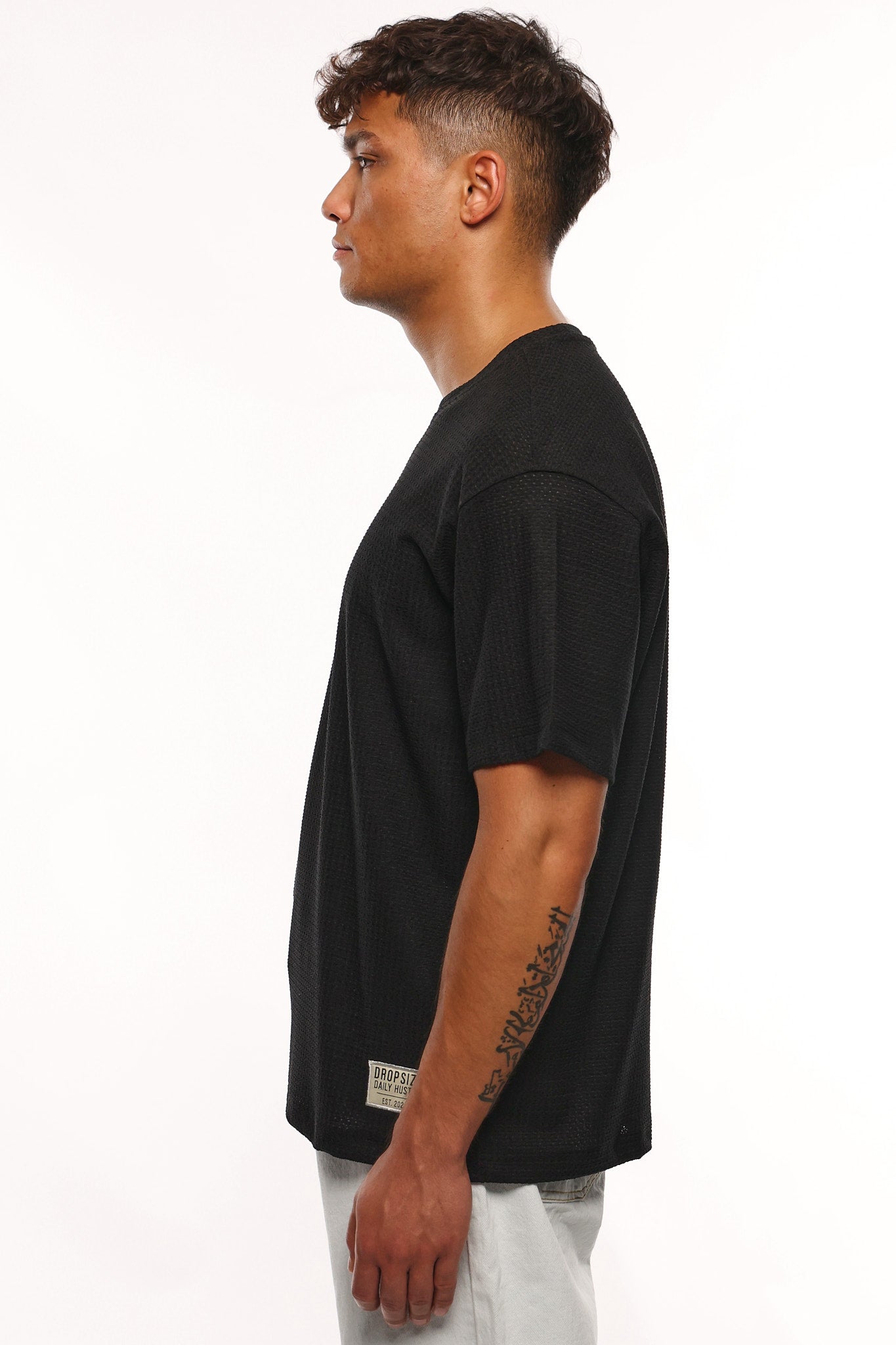 HEAVY RIB T-SHIRT BLACK