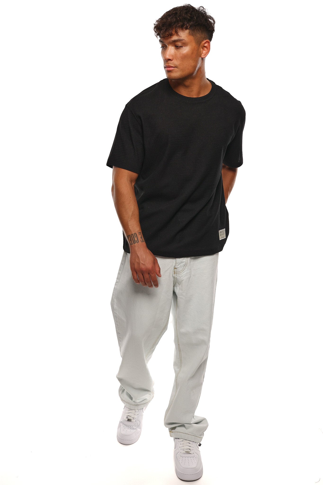 HEAVY RIB T-SHIRT BLACK