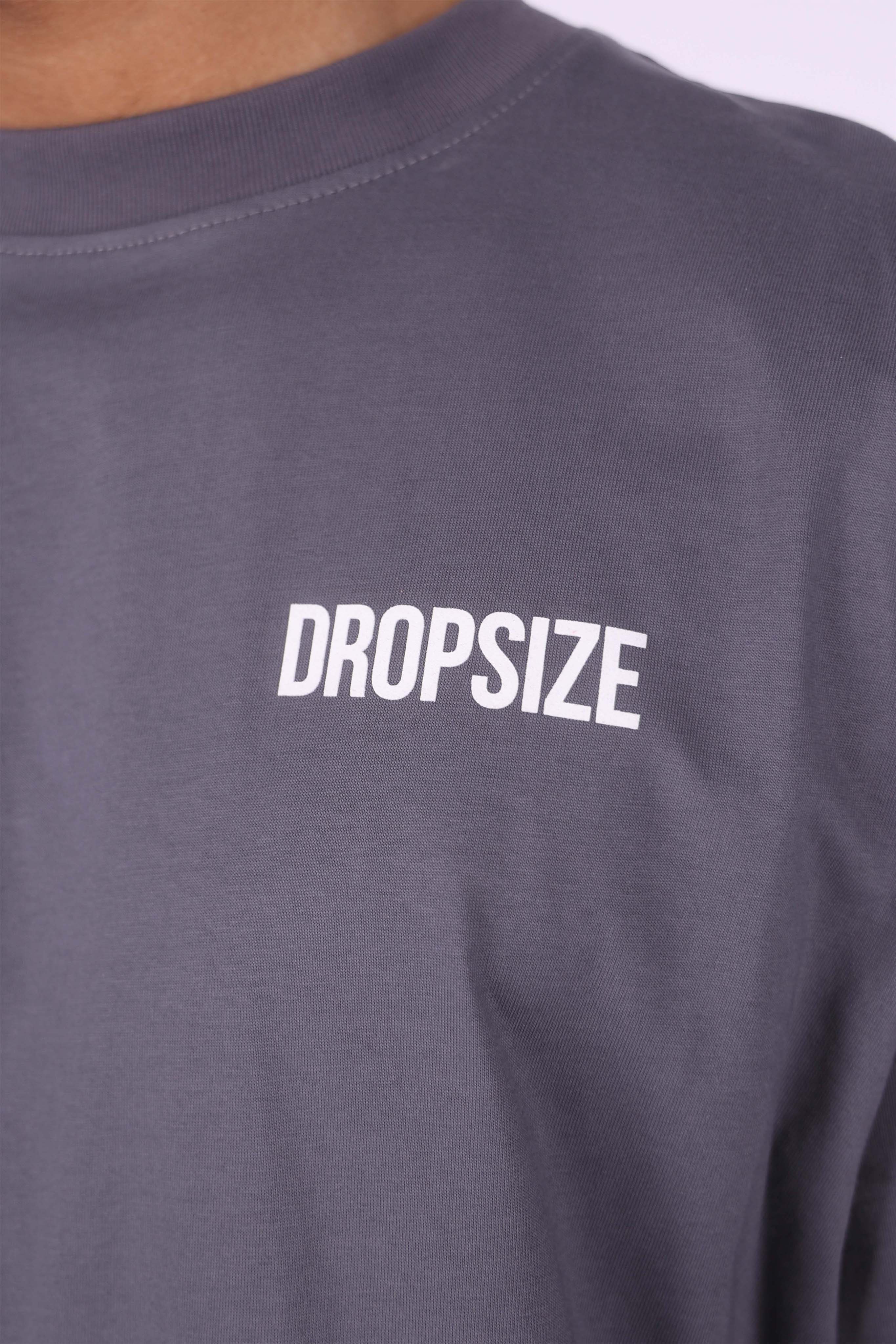 HEAVY OVERSIZED HEAVEN DOVE T-SHIRT STEEL GREY