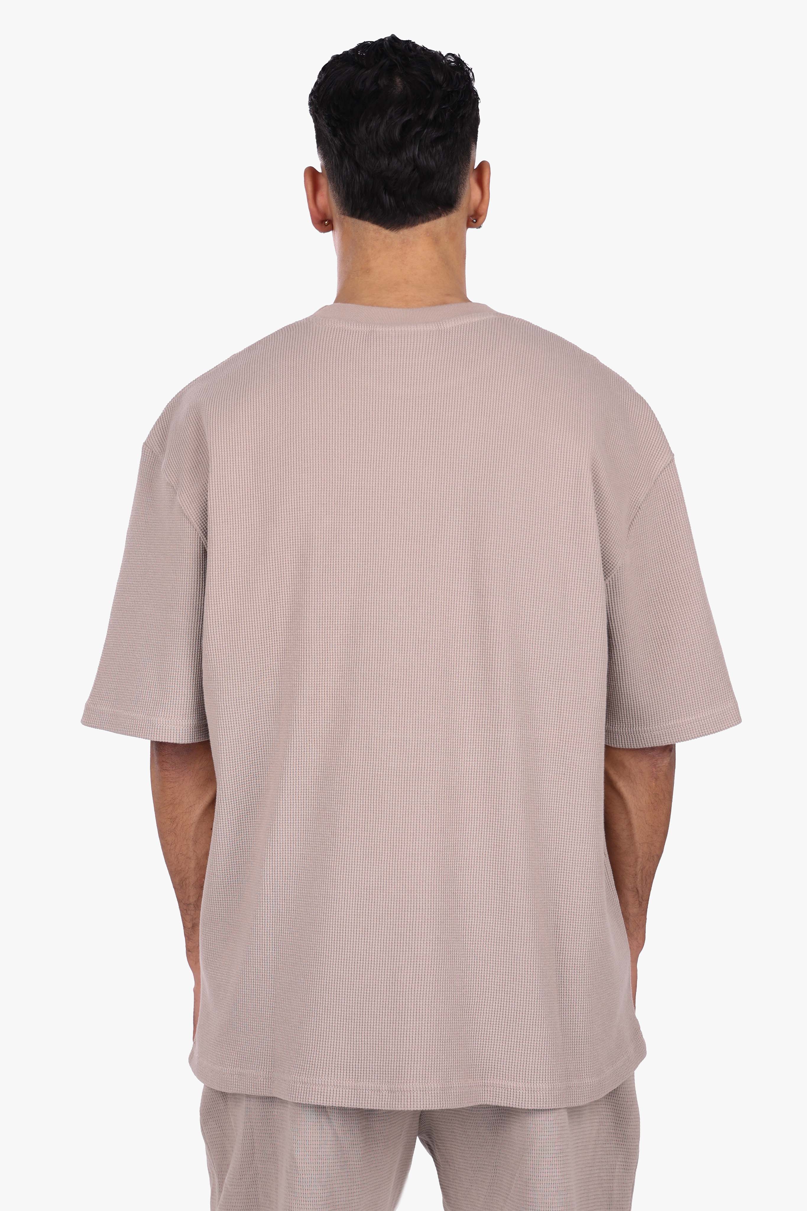 OVERSIZE WAFFLE SHIRT SIMPLY TAUPE