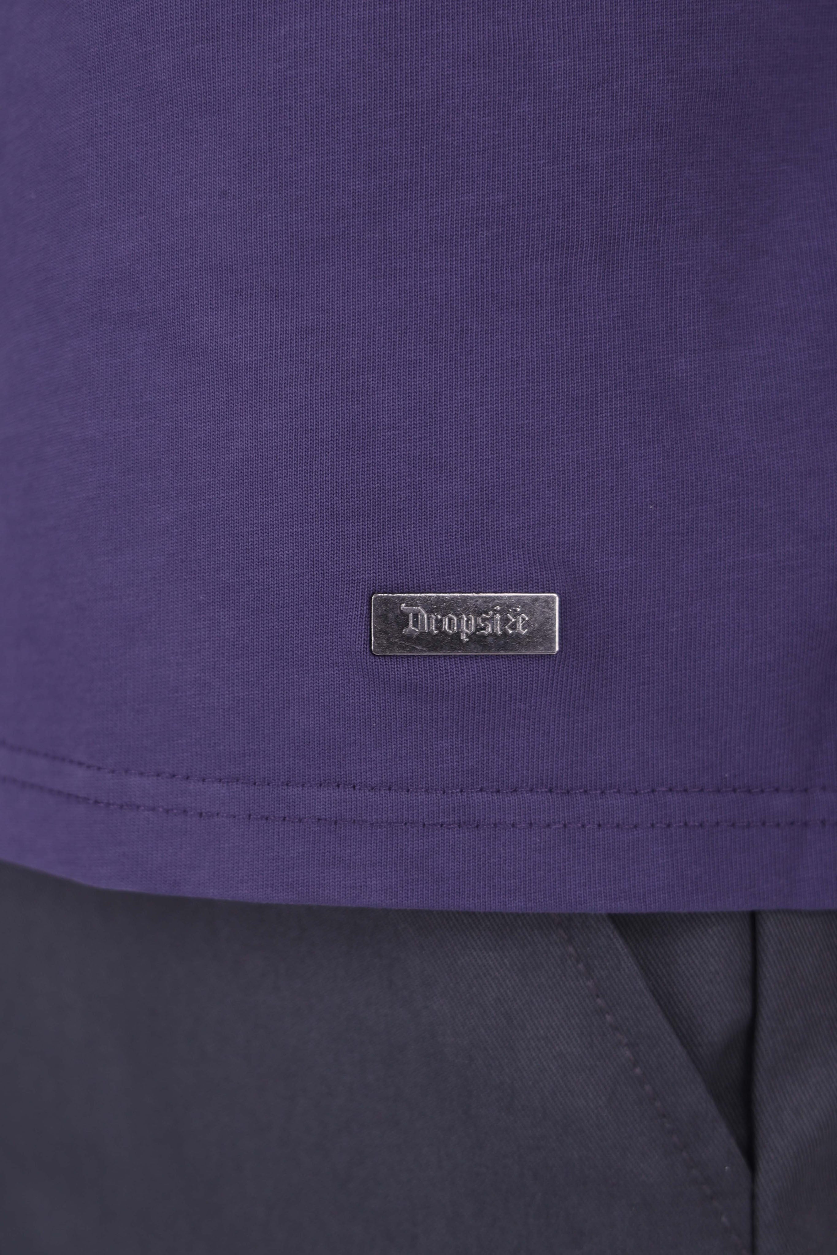 HEAVY OVERSIZE METAL PATCH T-SHIRT ACID WASHED INDIGO