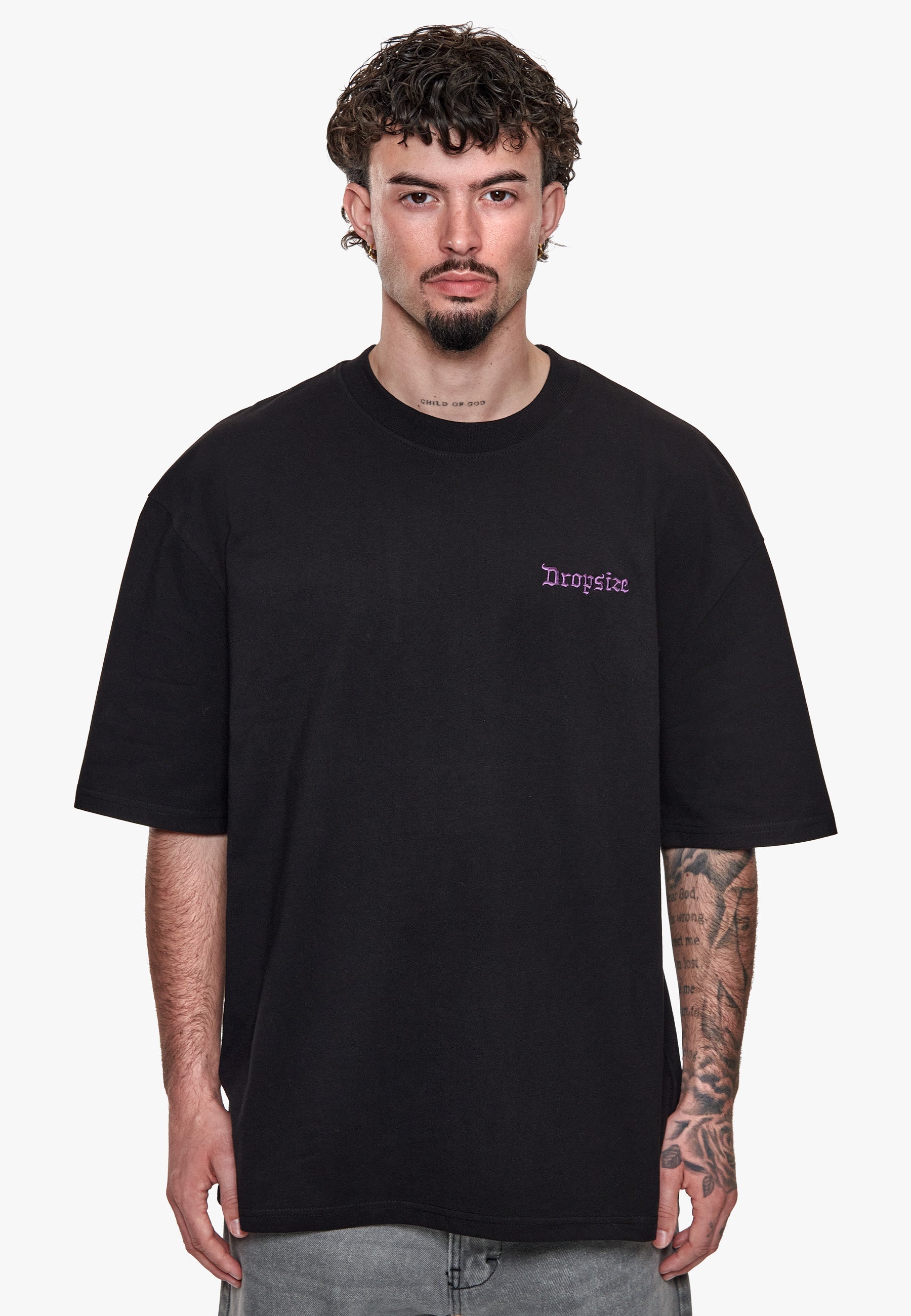 HEAVY OVERSIZE TAKE A TRIP BACK T-SHIRT BLACK