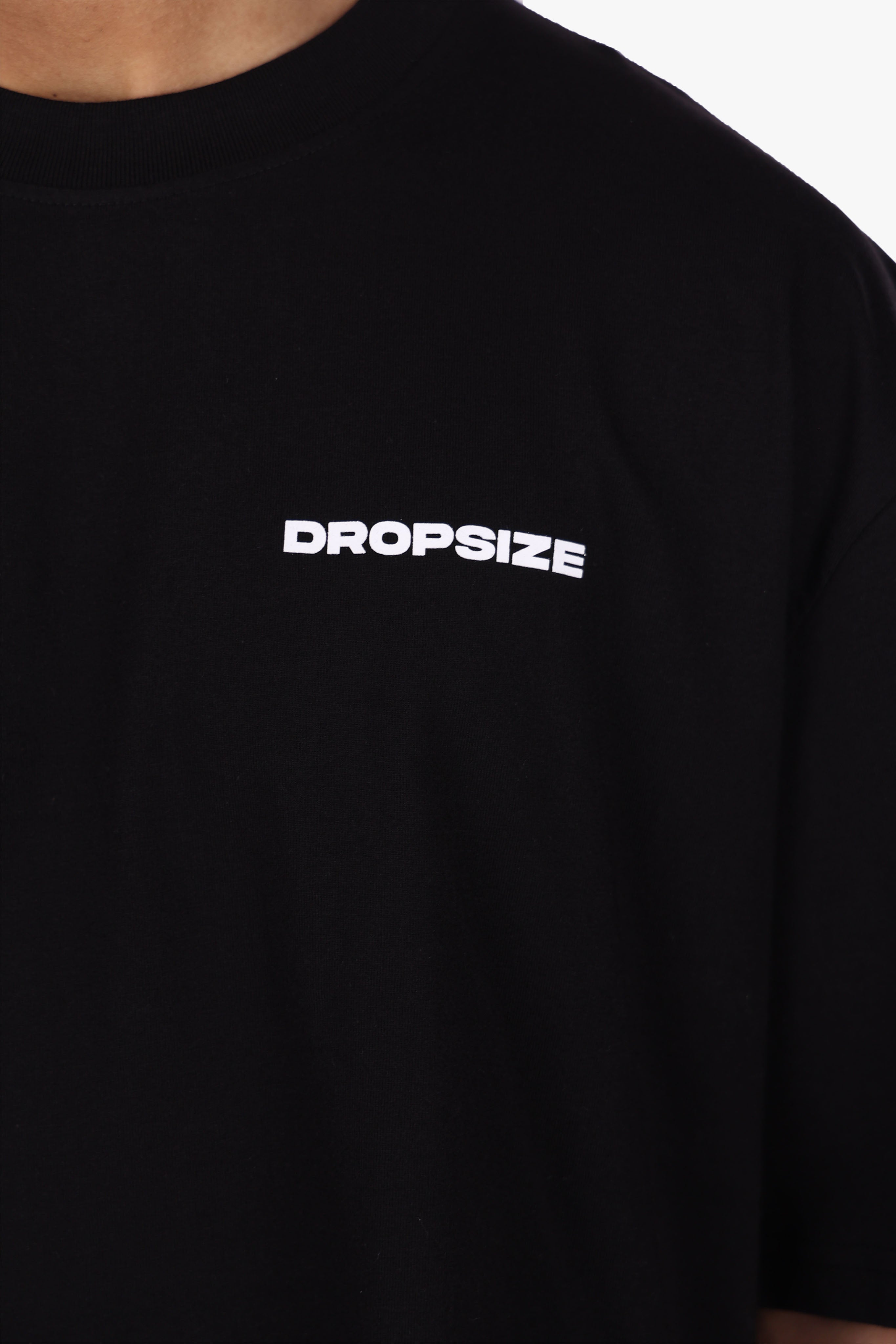 HEAVY OVERSIZE STAY TRUE FLOWERS T-SHIRT BLACK