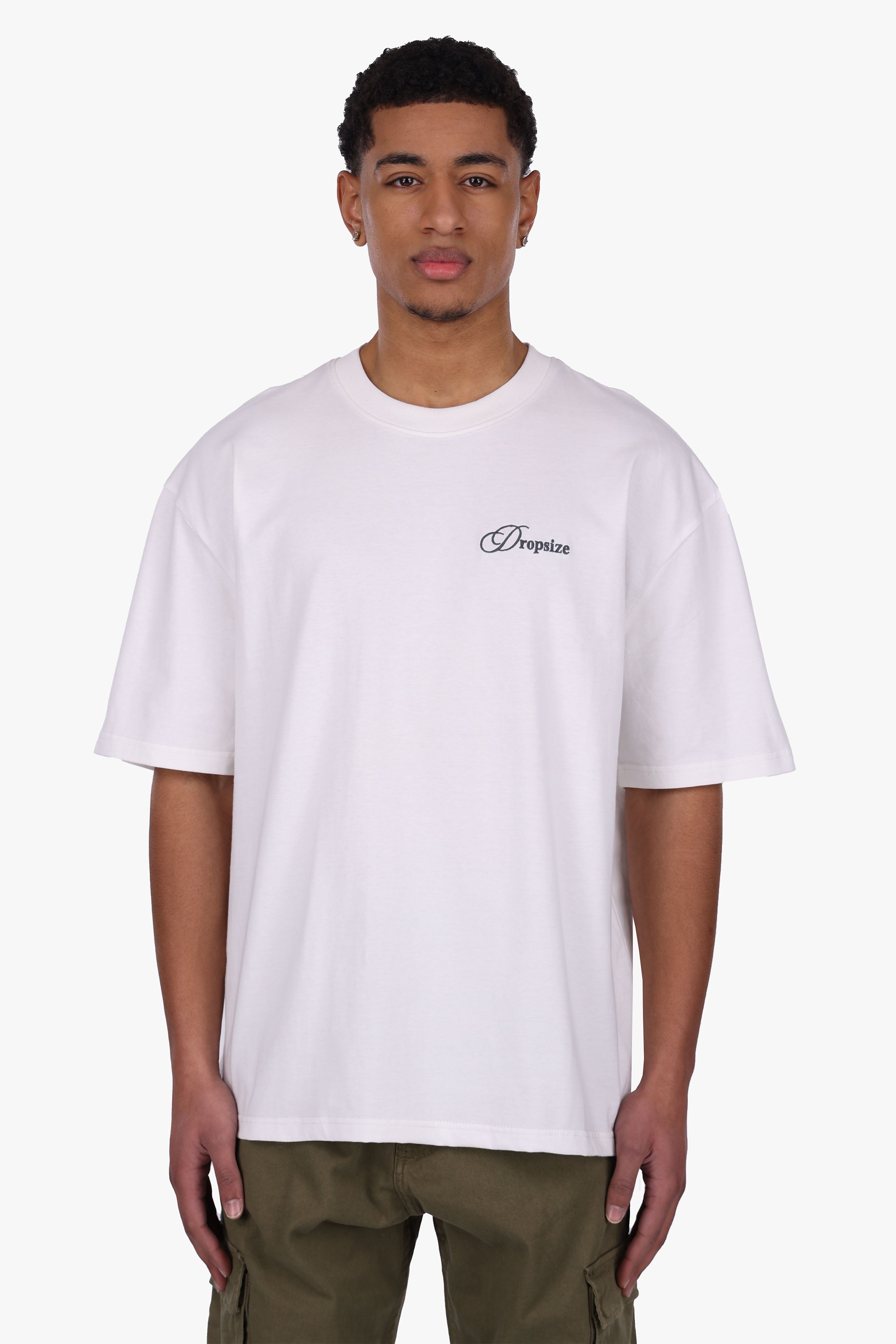 HEAVY OVERSIZE LAKES T-SHIRT CREAM WHITE
