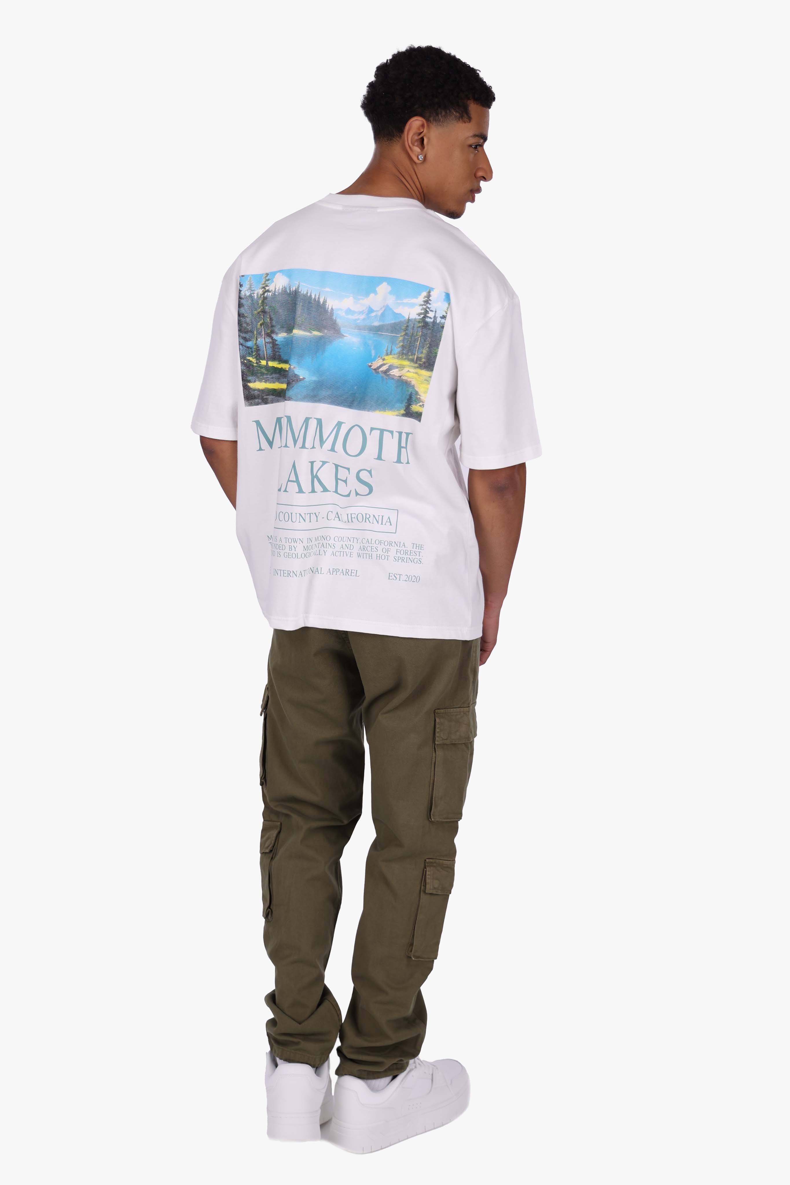 HEAVY OVERSIZE LAKES T-SHIRT CREAM WHITE