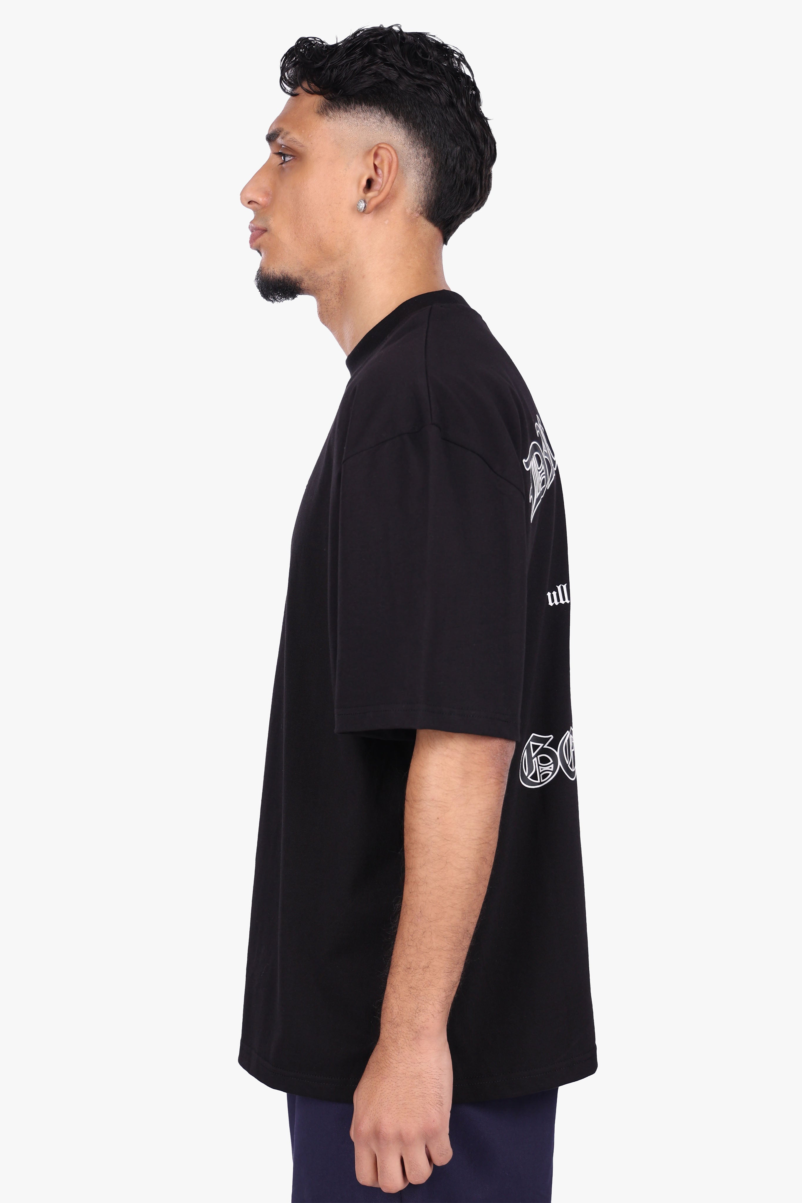 HEAVY OVERSIZE ROLL THE DICE T-SHIRT BLACK