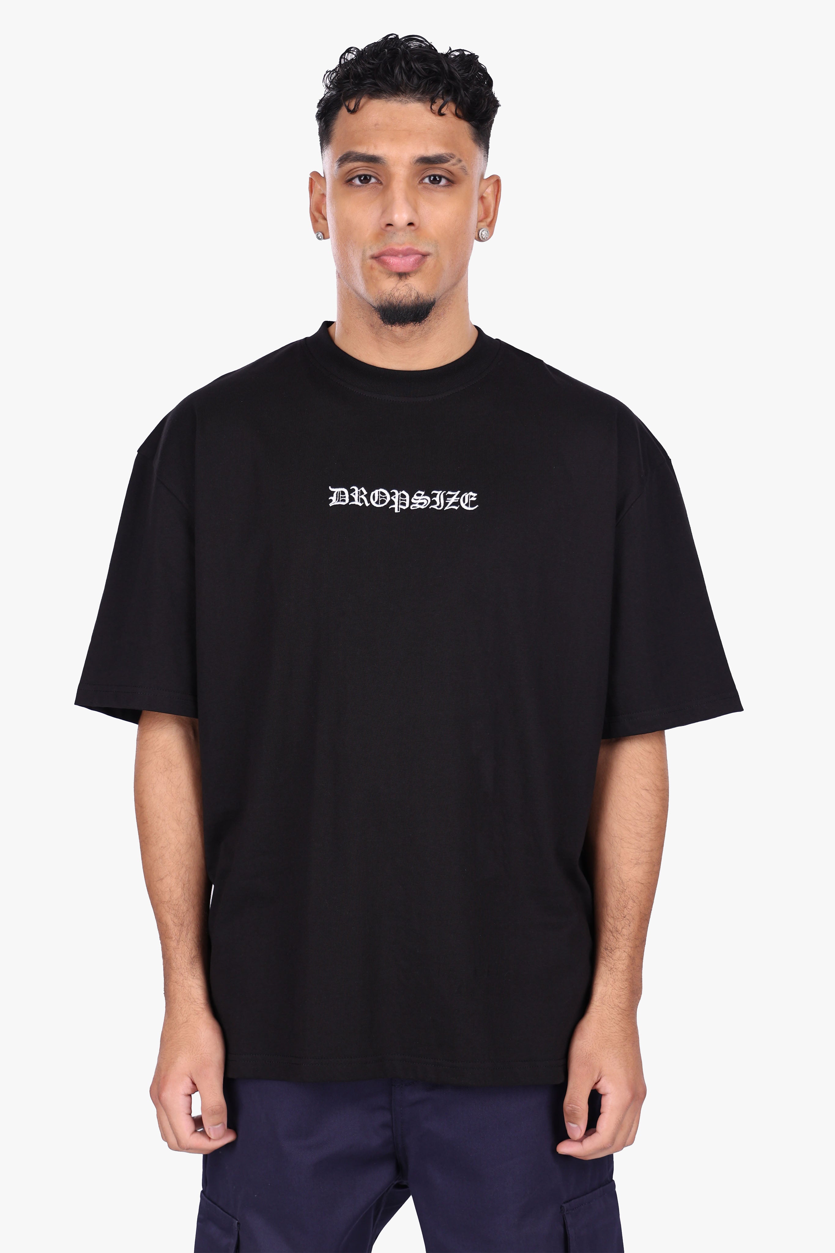 HEAVY OVERSIZE ROLL THE DICE T-SHIRT BLACK