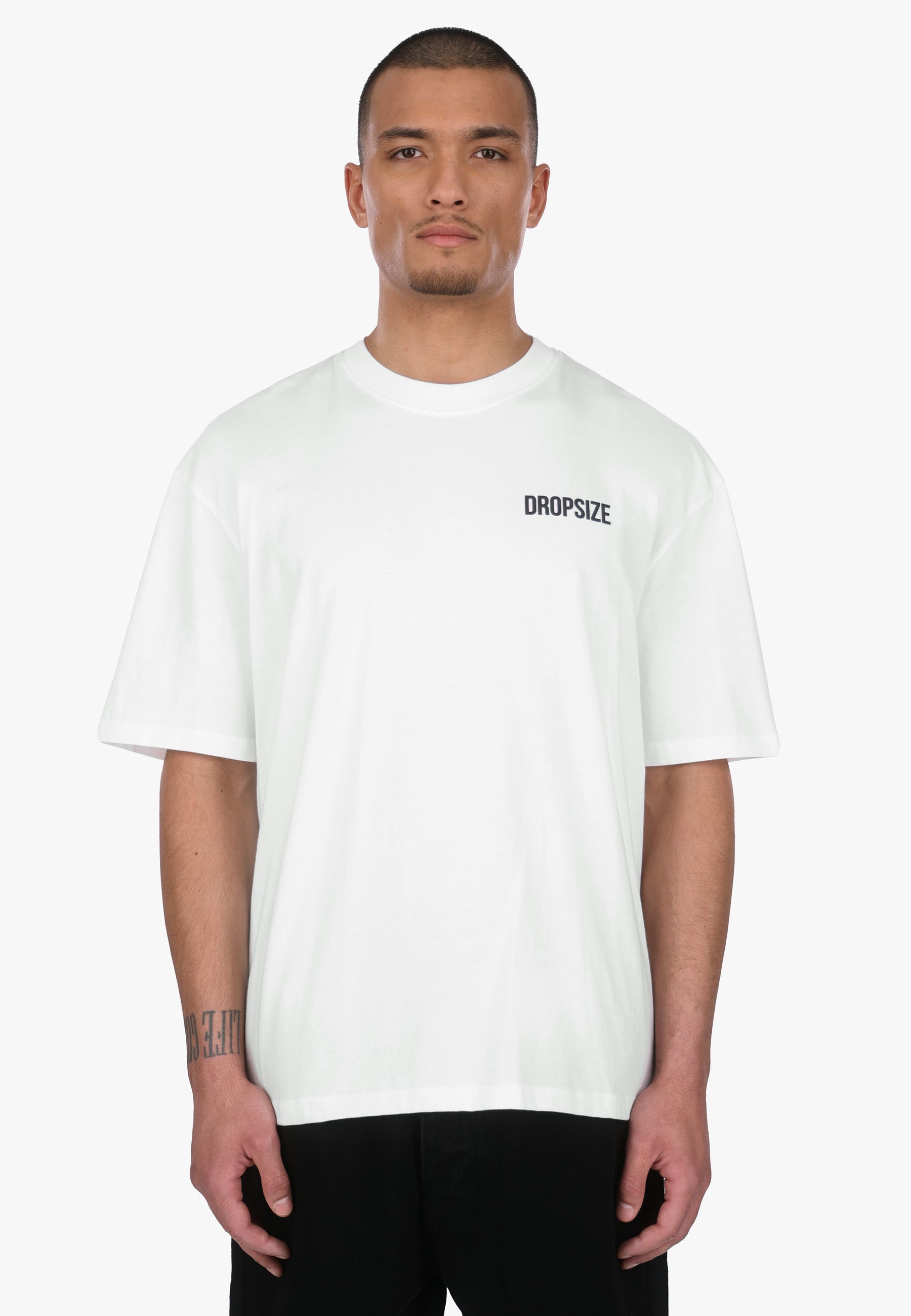 HEAVY OVERSIZE SWIRL T-SHIRT CREAM WHITE