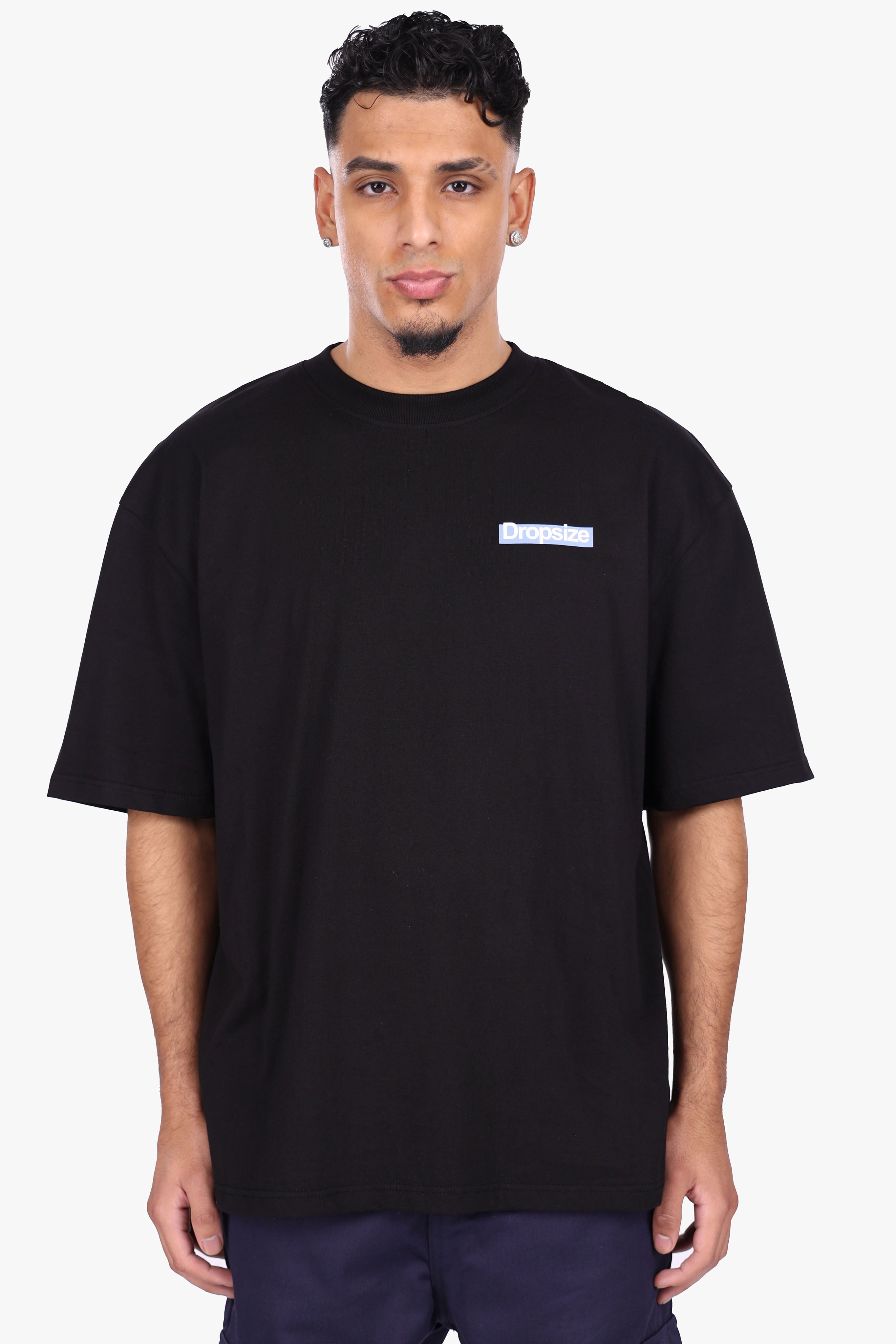 HEAVY OVERSIZE HUSTLE CULTURE T-SHIRT BLACK