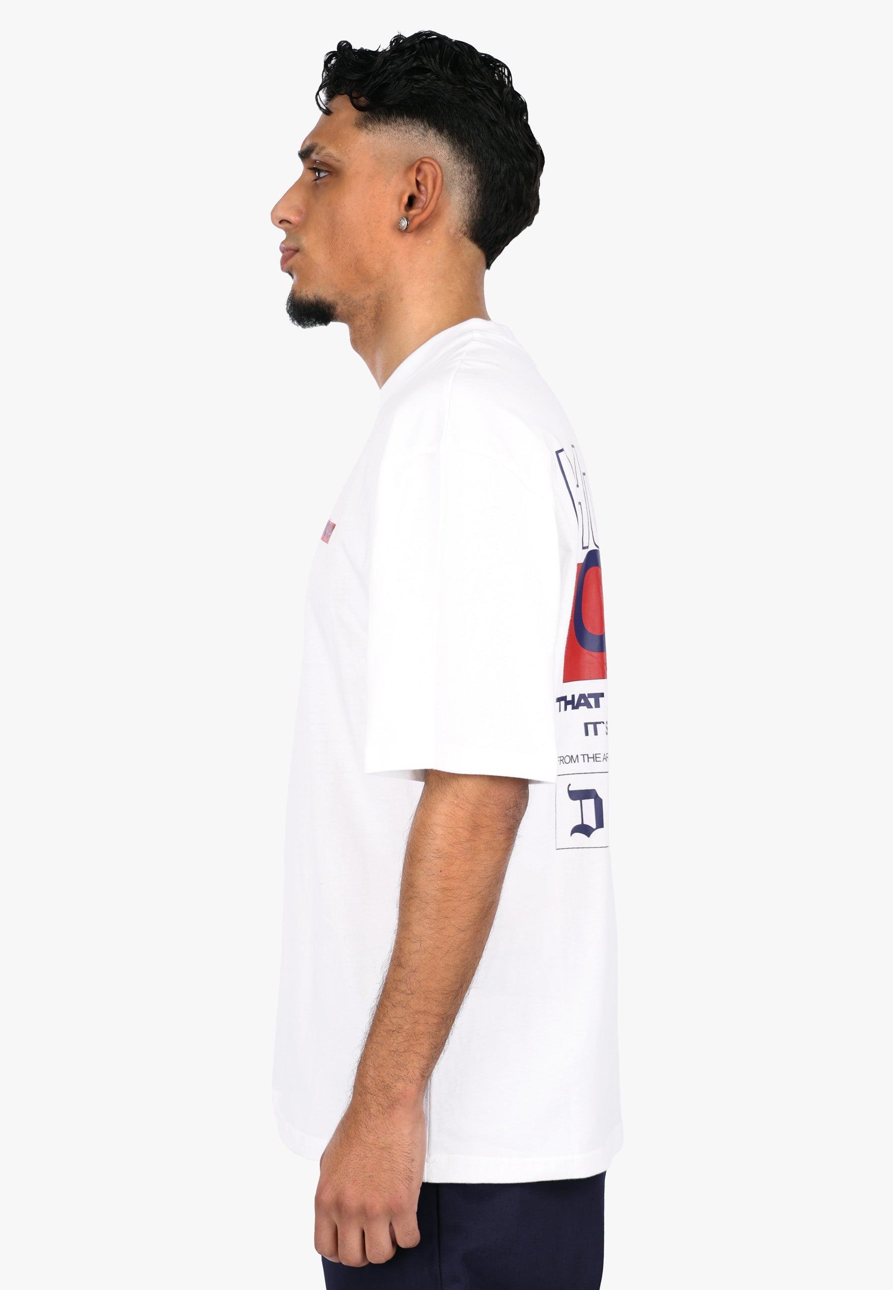 HEAVY OVERSIZE HUSTLE CULTURE T-SHIRT WHITE