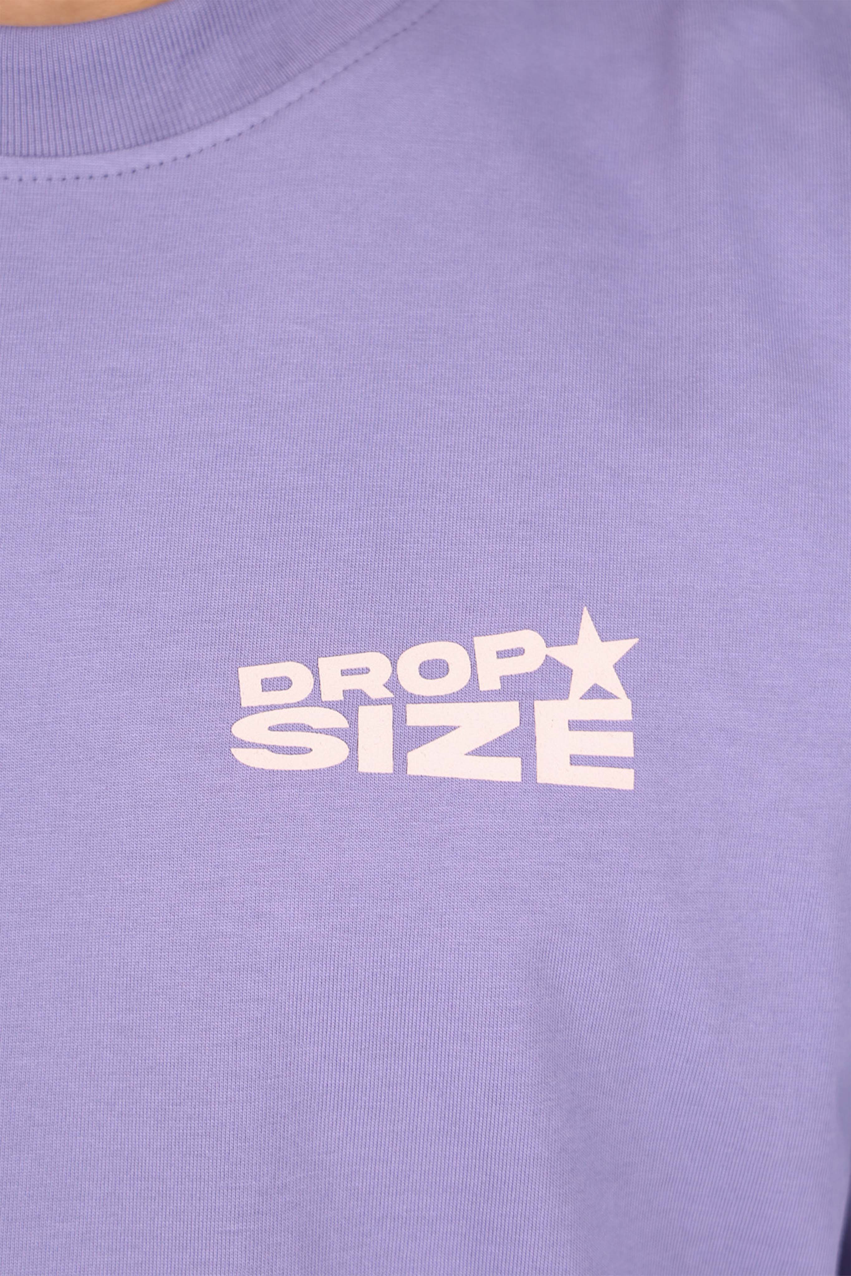 HEAVY OVERSIZE STAR BACKPRINT T-SHIRT BLUE GRANITE