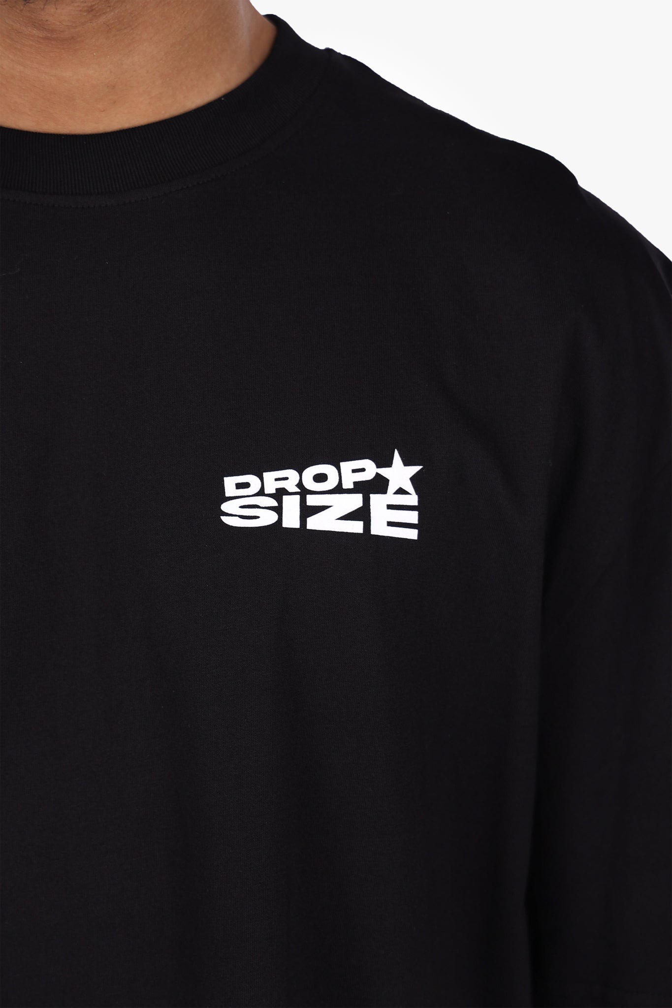HEAVY OVERSIZE STAR BACKPRINT T-SHIRT BLACK