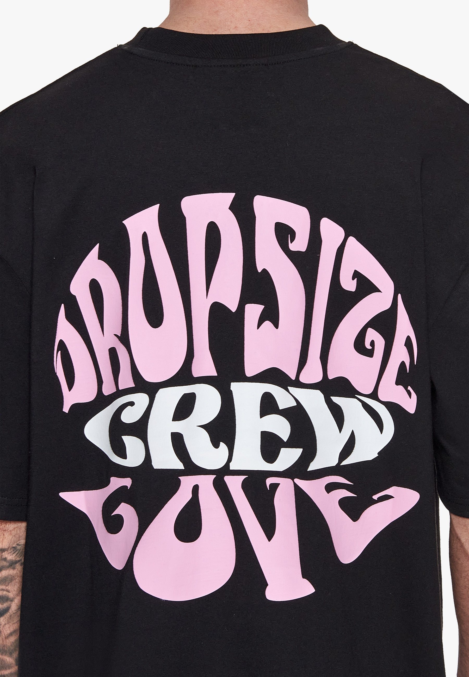 HEAVY OVERSIZE CREW LOVE T-SHIRT BLACK
